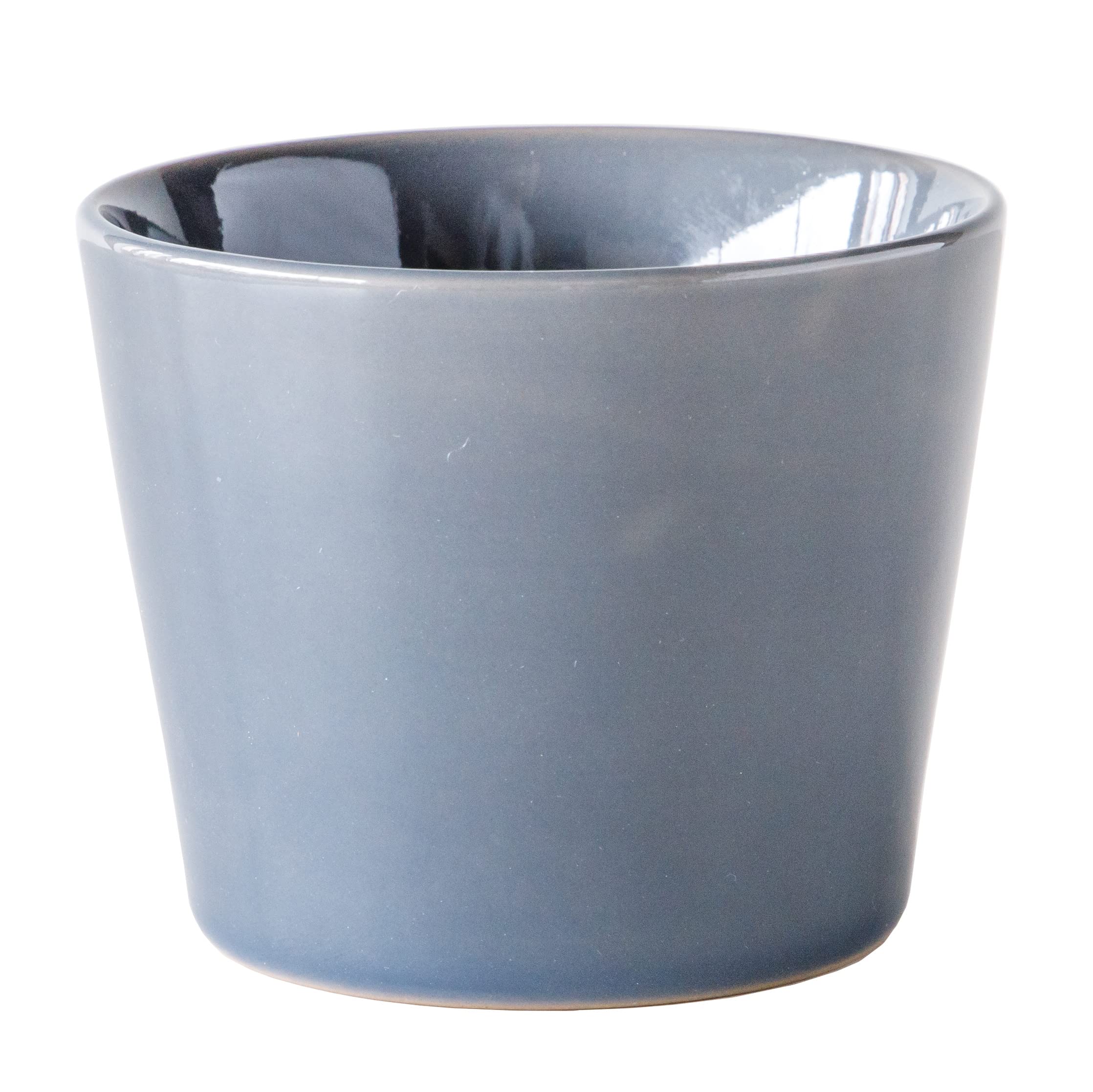 TAMAKI HINATA T-947784 Soba Choko, Boar Mouth, Diameter 3.2 x Height 2.6 inches (8.2 x 6.5 cm), 6.4 fl oz (190 ml), Gray