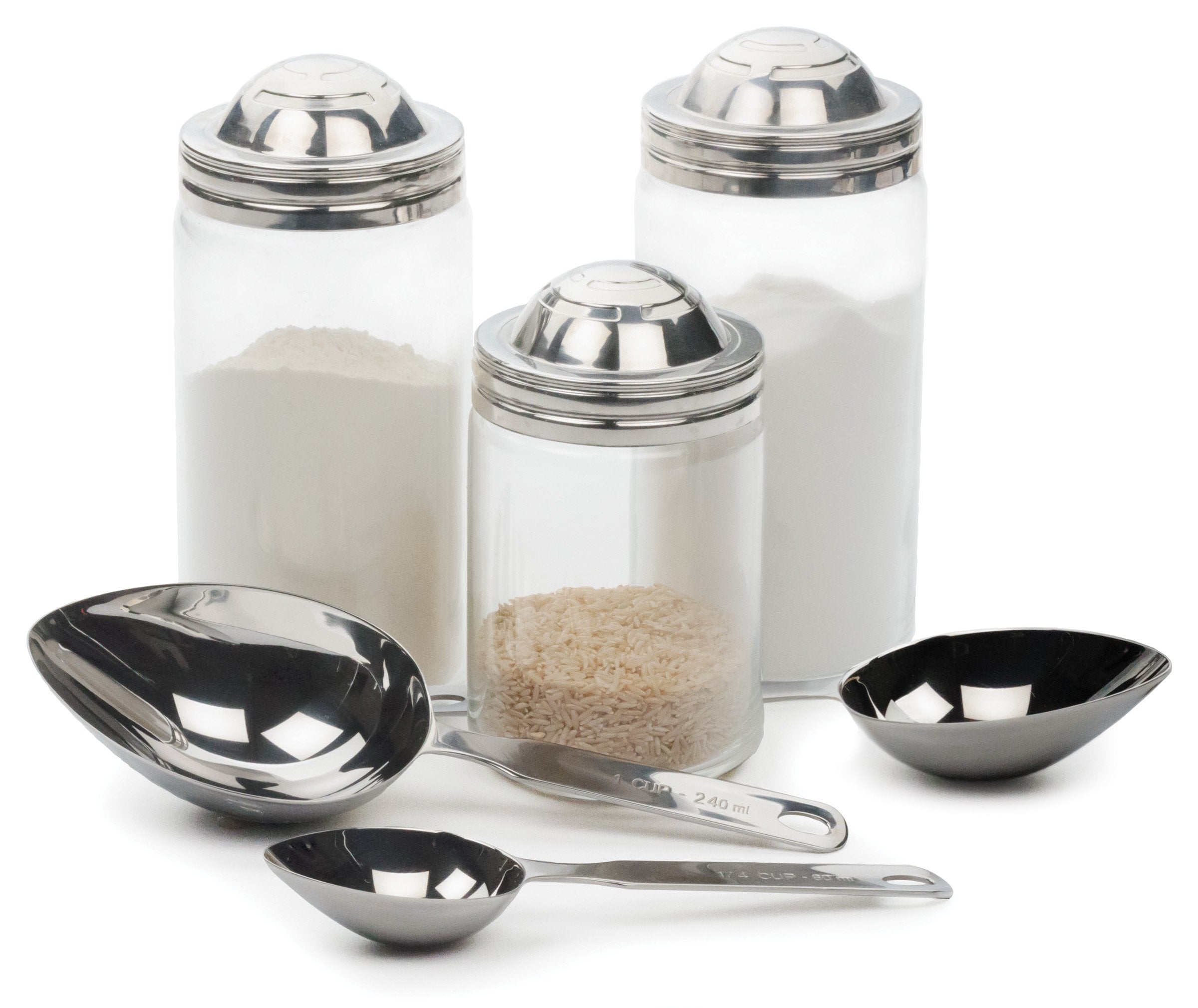 RSVP International Oval Measuring Scoop - one half Cup
