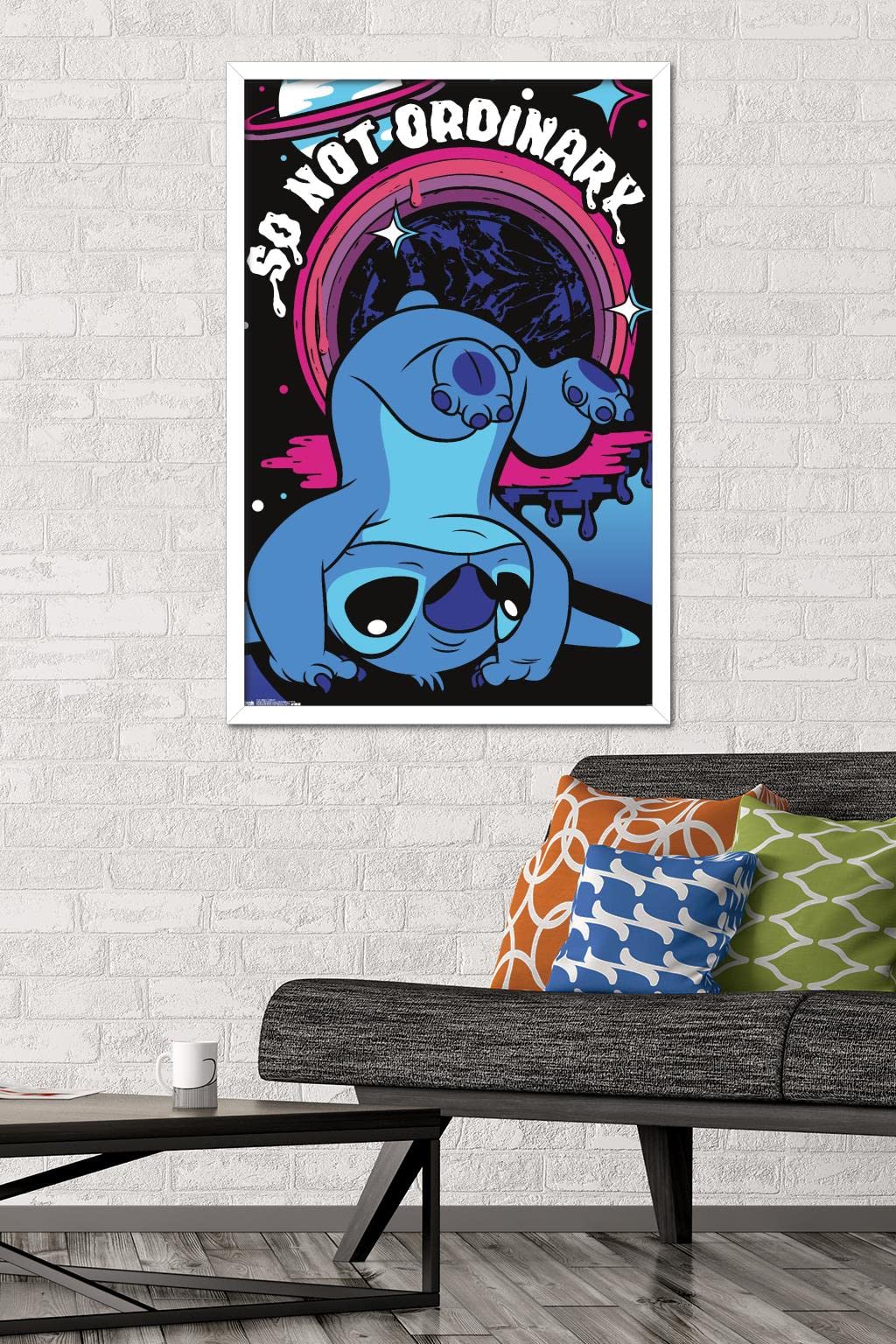 Trends International Disney Lilo And Stitch - Ordinary Wall Poster, 22.375'' X 34'', White Framed Version