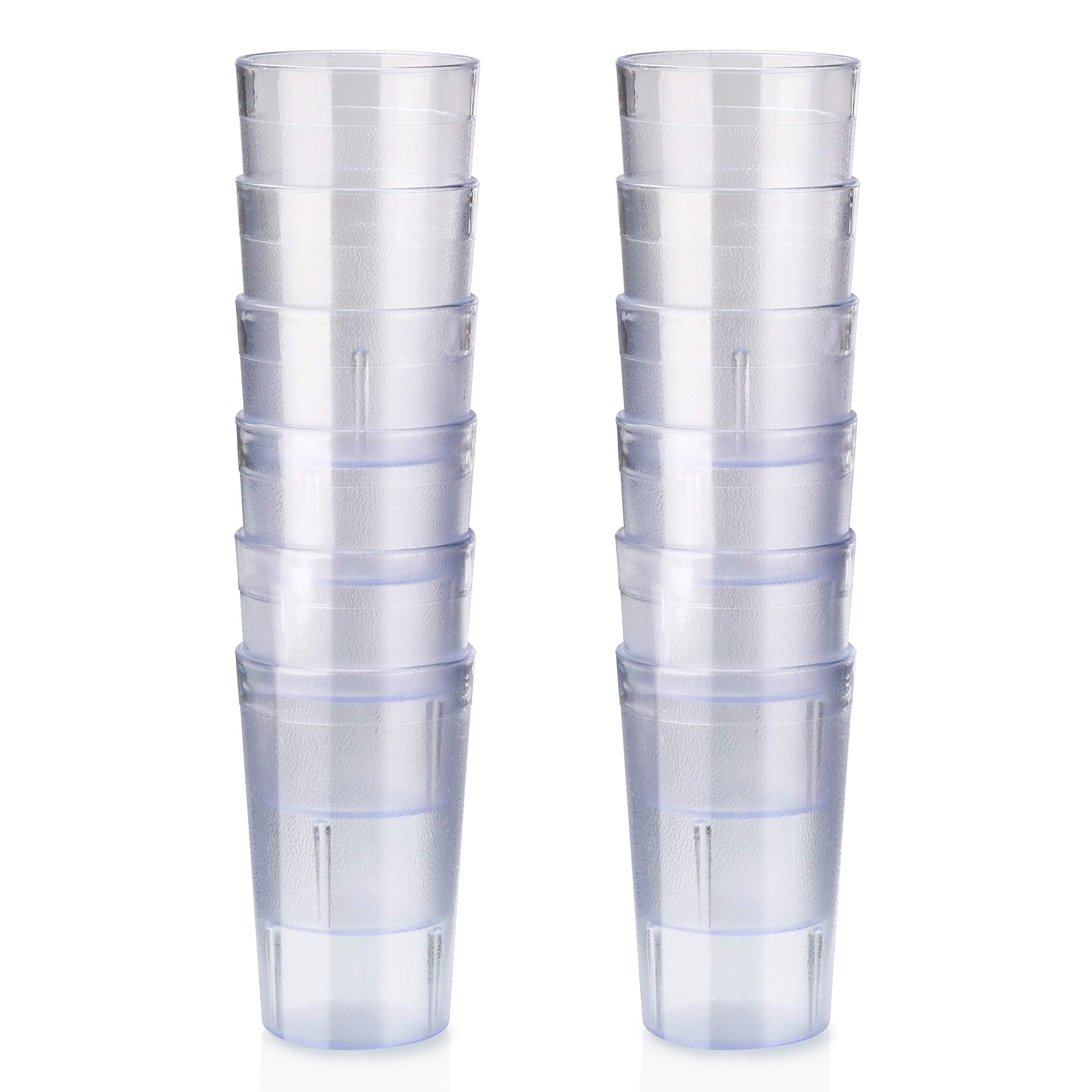 New Star Foodservice | Restaurant-Grade Beverage Tumblers (Clear (Set of 12), 5 oz)