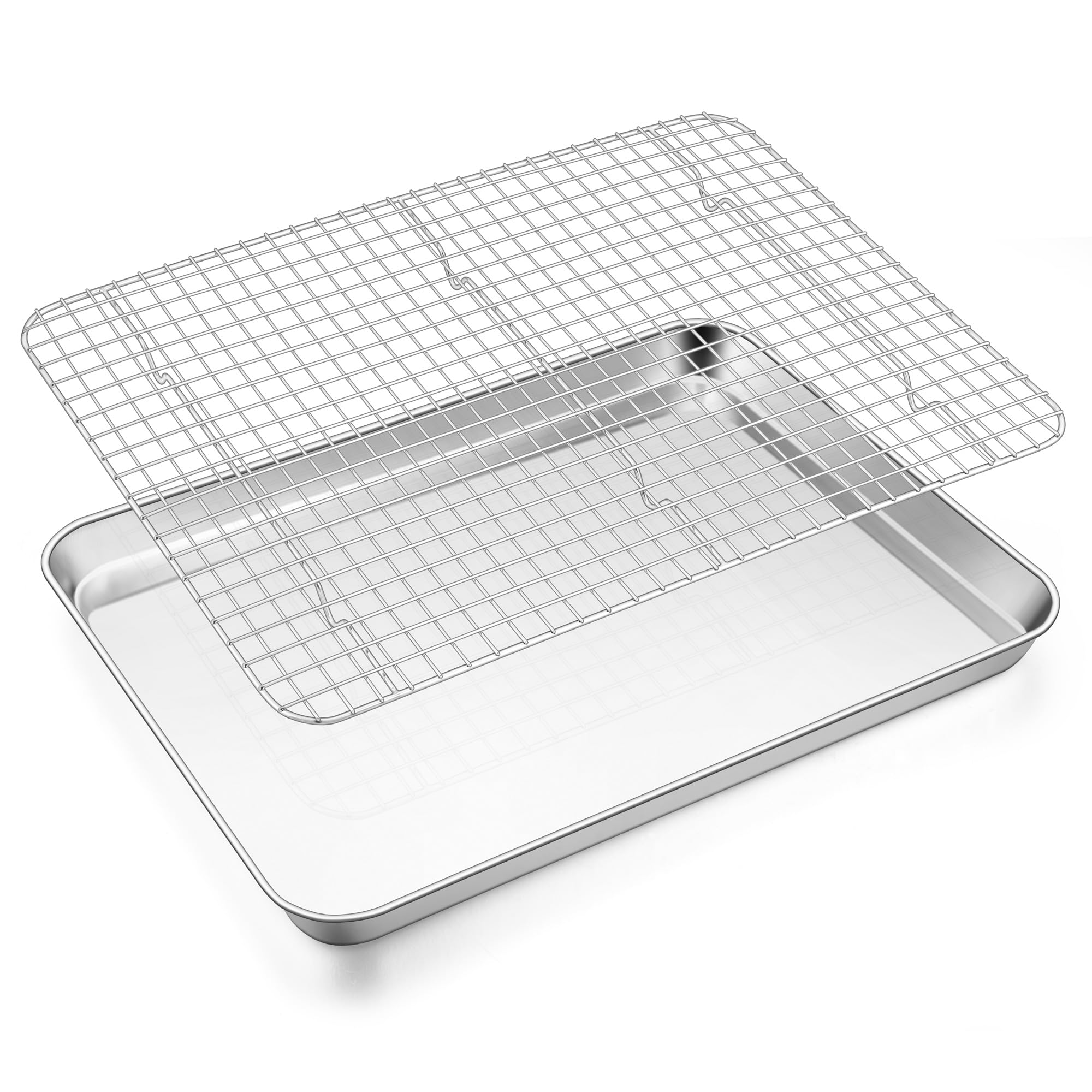 Efar Baking Sheet with Wire Rack Set, 17.6 x 13 (1 Pan +1 Cooling Rack)