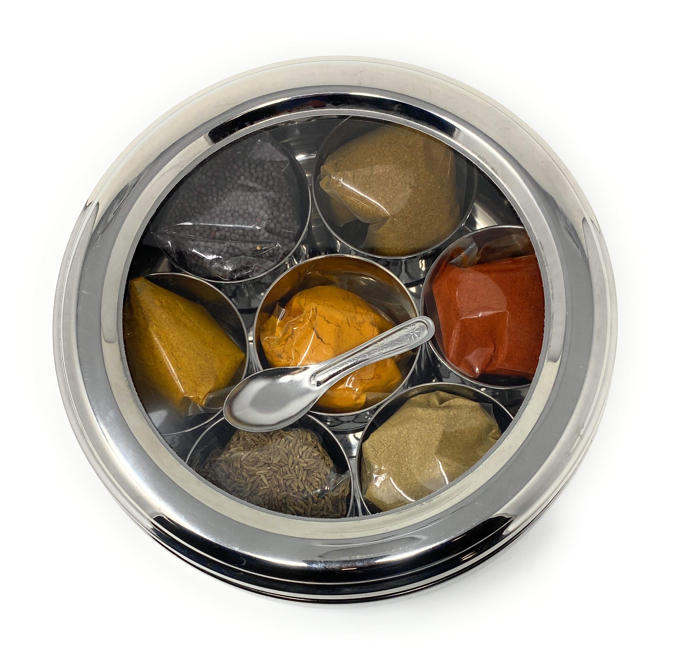 Dk Stainless Steel Masala Box, Stainless Steel Spice Box, Stainless Steel Masala Dabba, Stainless Steel For Chefs With Premium Q