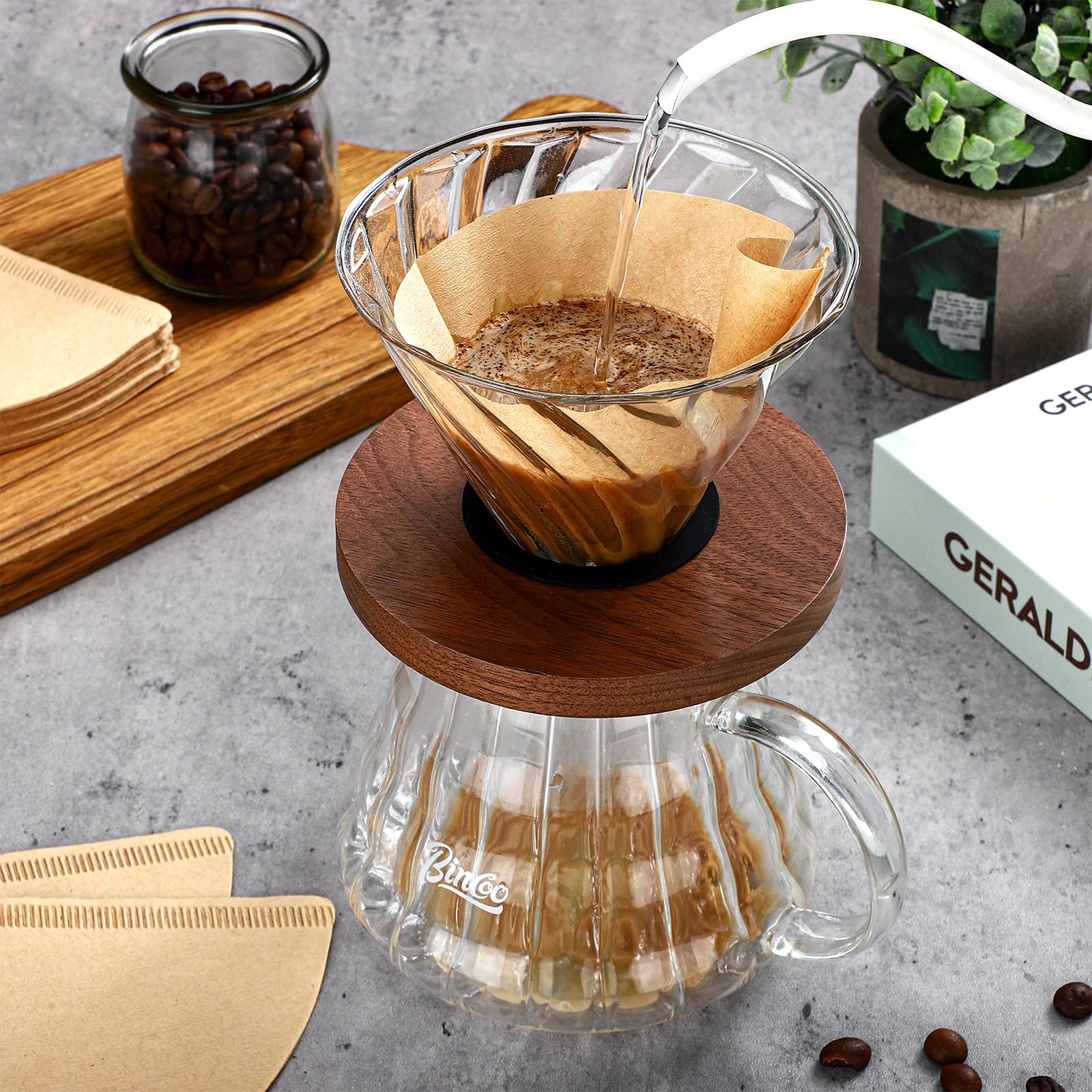 1200 Pcs #2 Cone Coffee Filters Paper Coffee Filter Unbleached Coffee Filters Disposable Pour Over Coffee Filters For Coffer Mak