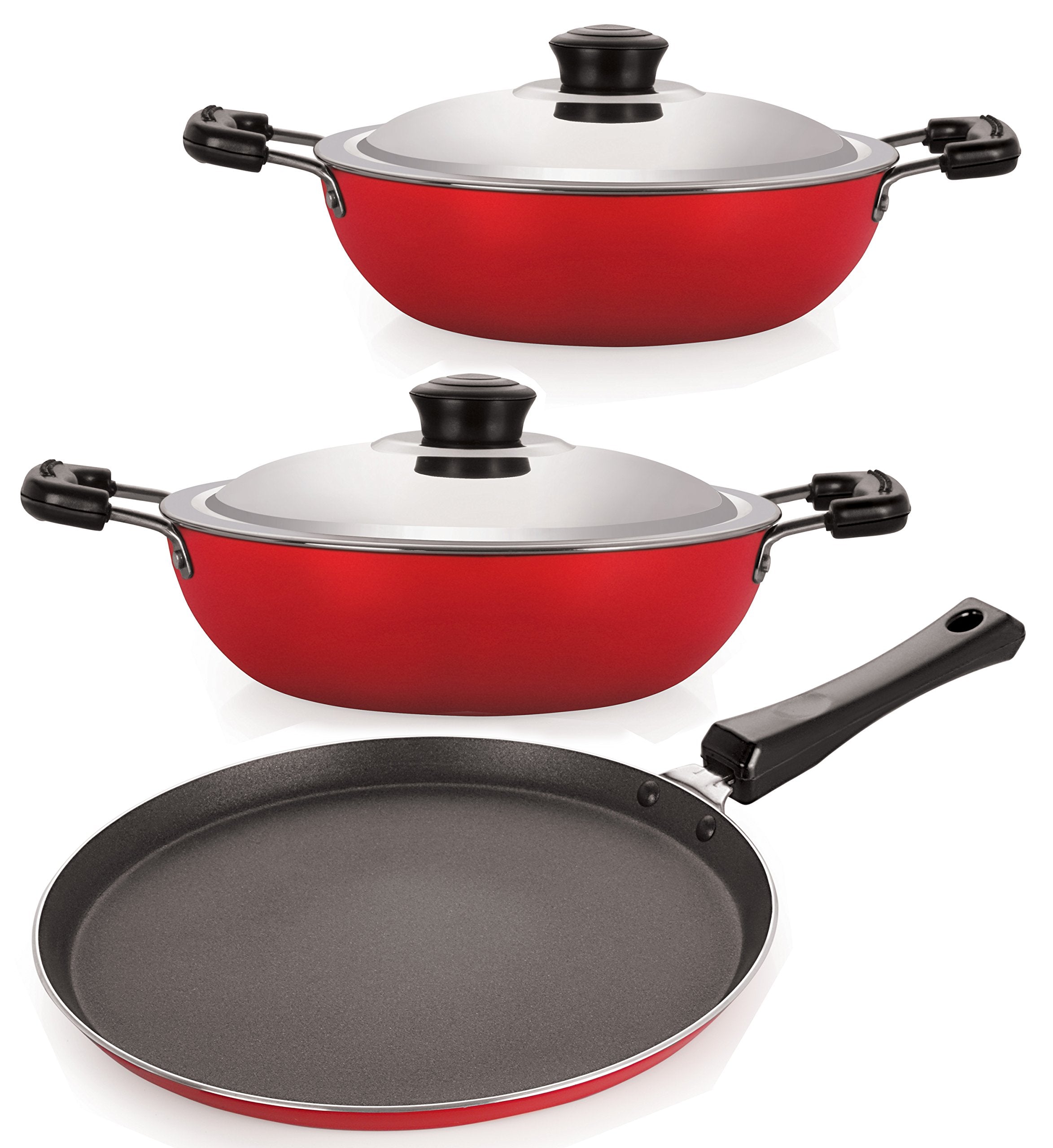 Nirlon Heat Resistance NonStick Kitchenware Combo Utencil Utencils Set With Bakelite Handle, Multicolor