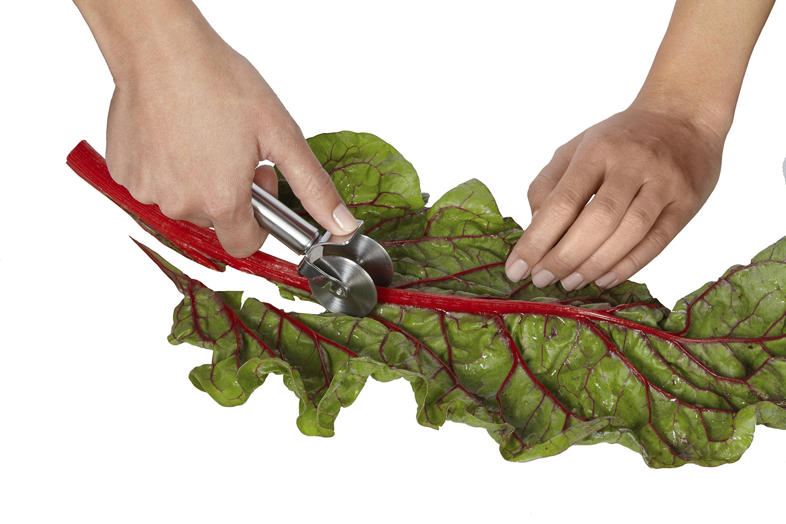 Kuhn Rikon, Stainless Leafy Greens Zipper Stainless Steel Stem Removing Tool, 7''