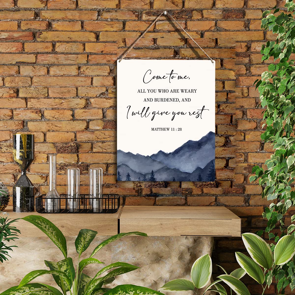 Christian Wall Decor Come To Me All You Who Are Weary Matthew 11:28 Inspirational Religious Gifts Nursery Decor Christian Bible