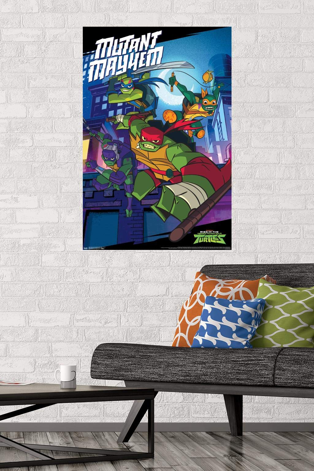 Trends International Nickelodeon Rise Of The Teenage Mutant Ninja Turtles - Mayhem Wall Poster, 22.375'' X 34'', Unframed Versio
