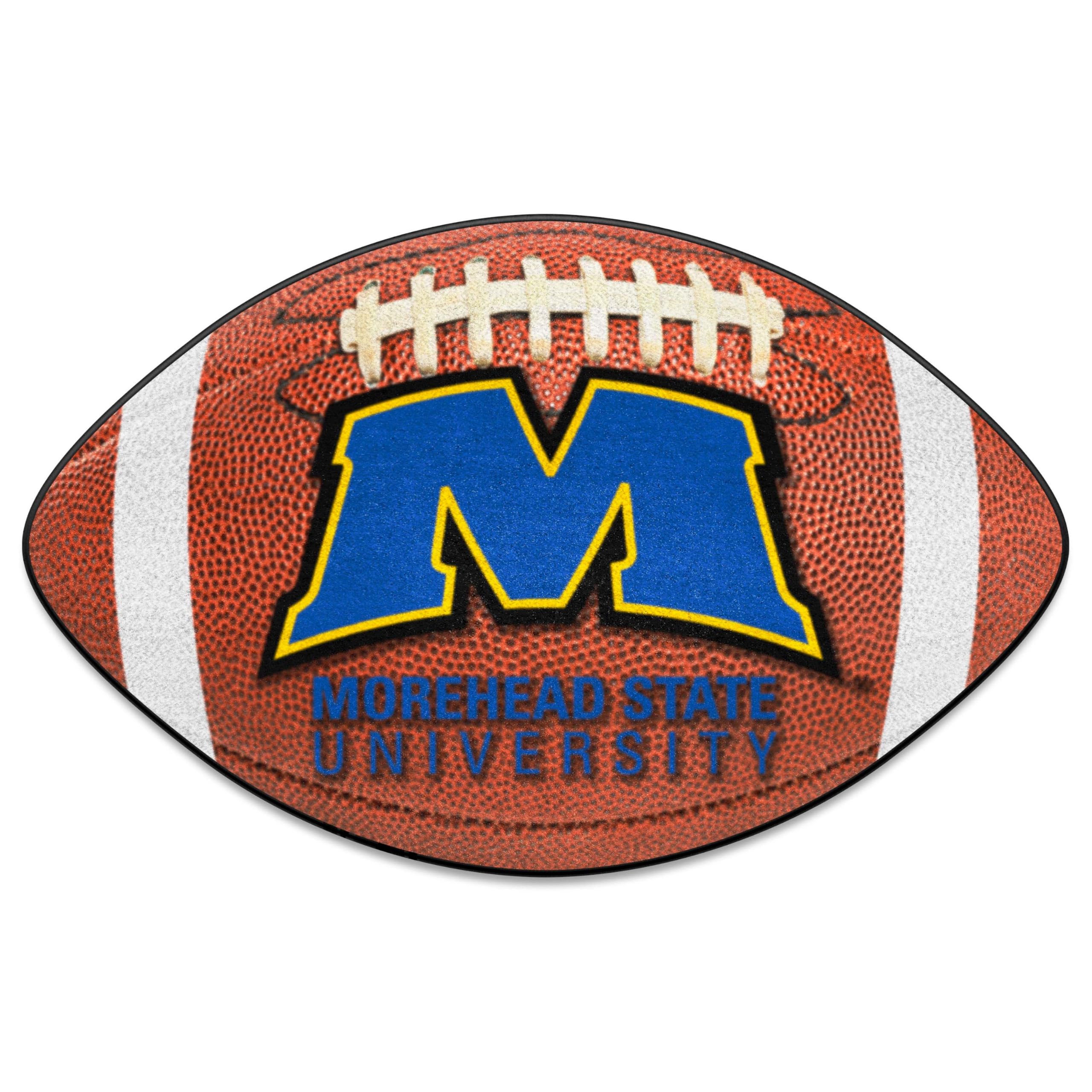 FANMATS 119 Morehead State Eagles Football Rug - 20.5in. x 32.5in. | Sports Fan Home Decor Rug and Tailgating Mat - Eagle Logo