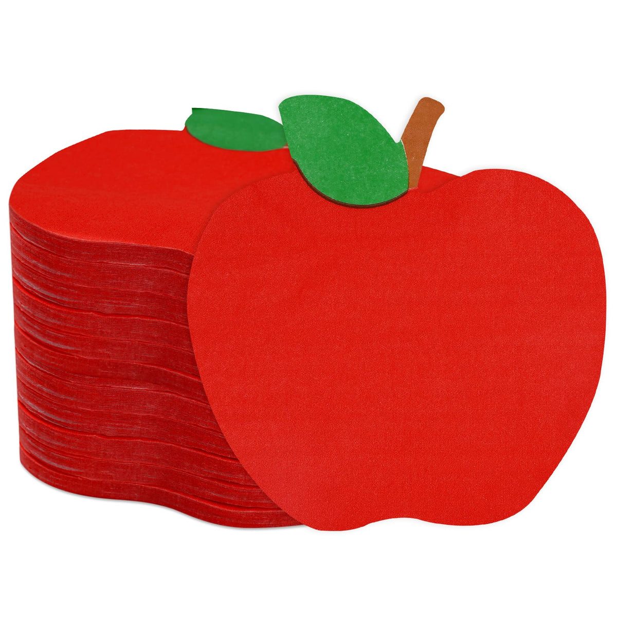 Whaline 100 Pack Back To School Napkins Red Apple Disposable Paper Napkins School Season Apple Dinner Napkins For First Day Of S