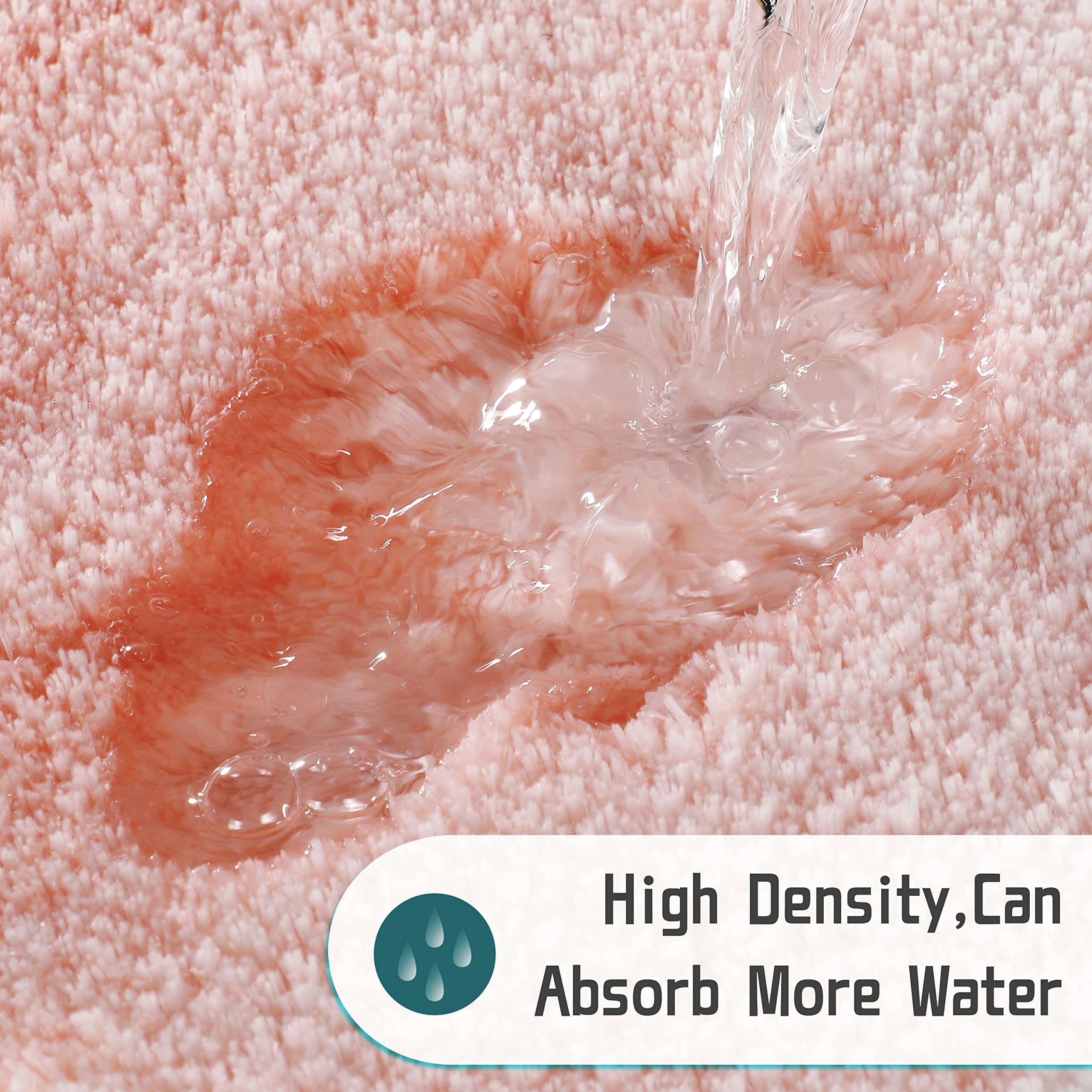 Yimobra Luxury Fluffy Bathroom Rug Mat  Extra Soft Comfortable Plush Absorbent Microfiber Bath Rugs  Thick Non Slip Shaggy Bath Mats for Bathroom Floor  Tub and Shower  Machine Wash  32''x20''  Pink