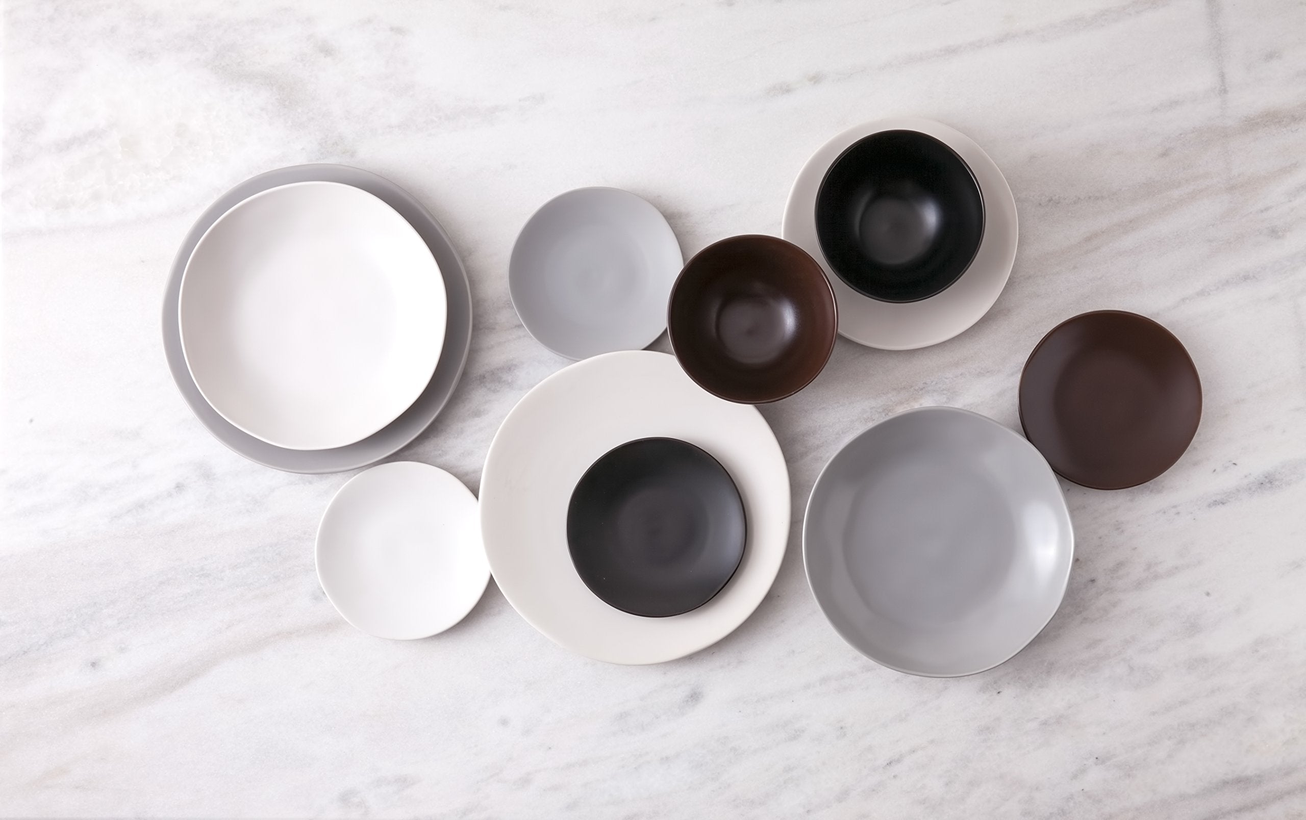 Fortessa Vitraluxe Dinnerware Heirloom Bread & Butter Plate  6.25-Inch  Set of 4  Smoke