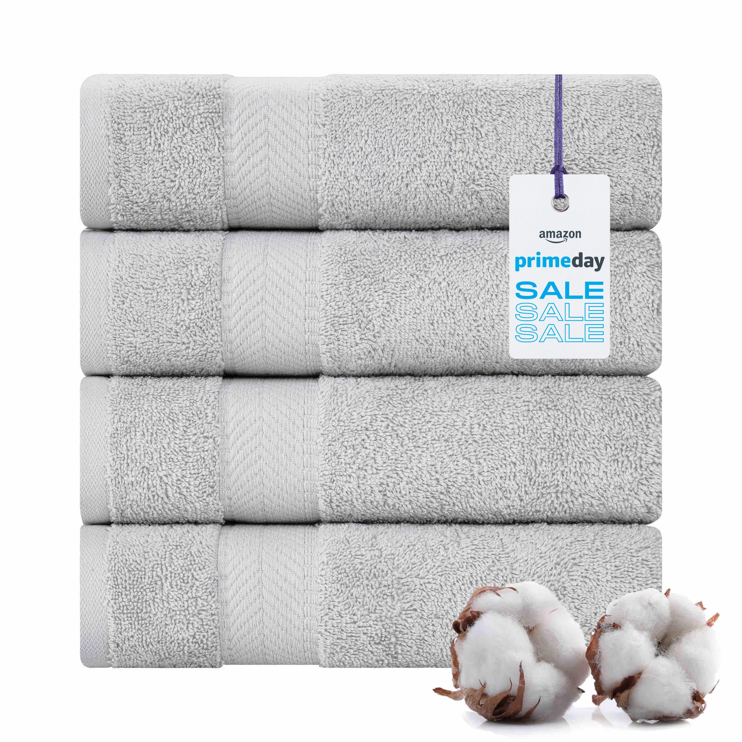 Textilom 100% Turkish Cotton 4 Pcs Hand Towel Set, Luxury Hand Towels For Bathroom, Soft & Absorbent Bathroom Hand Towels Set (
