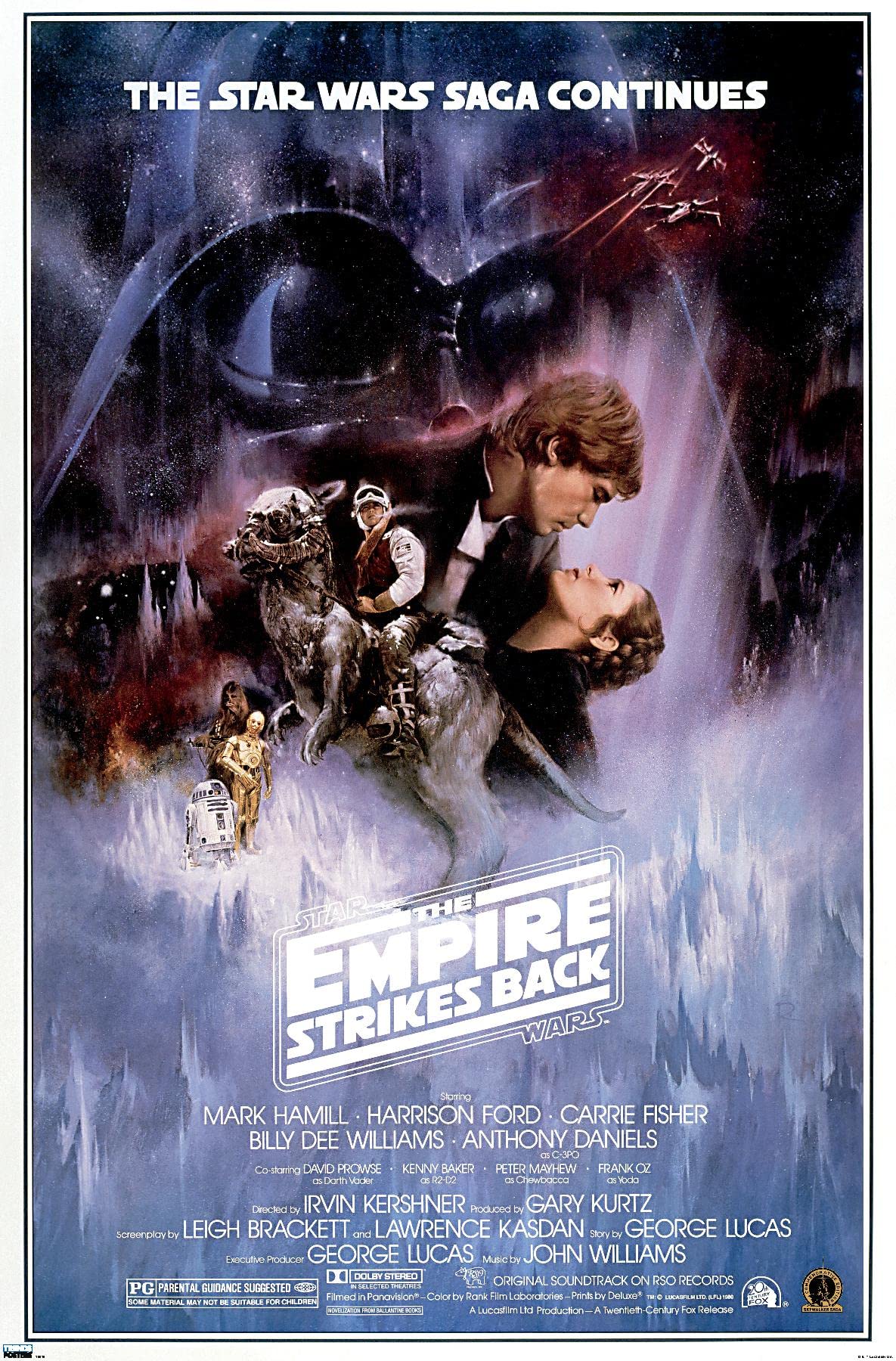 Trends International 24X36 Star Wars: The Empire Strikes Back - One Sheet 2 Wall Poster, 24'' X 36'', Unframed Version