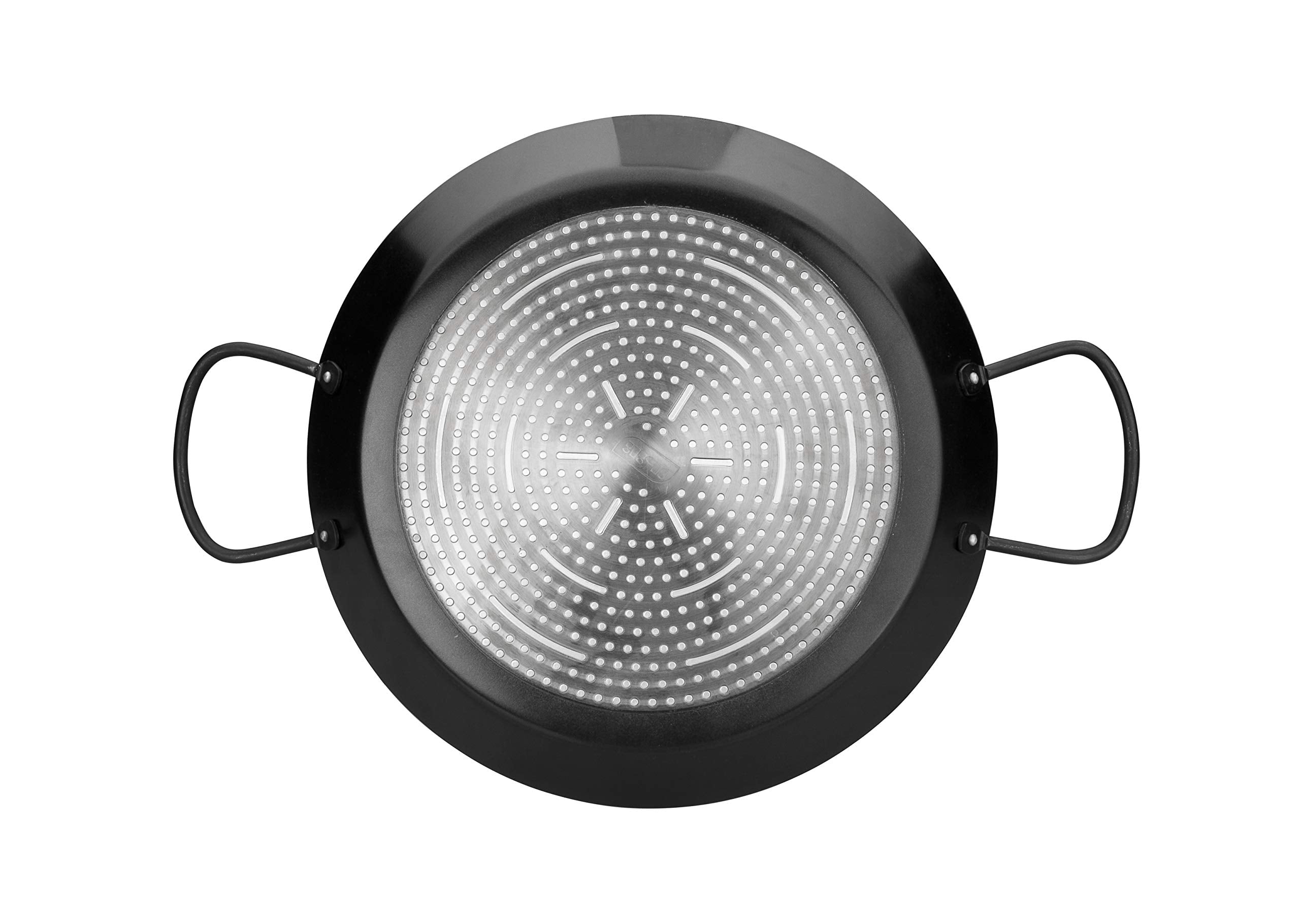 Ibili Non-Stick Cast Aluminum Paella Pan Skillet Suitable For All Cooking Methods Induction Great For Camping And Outdoor Cookin