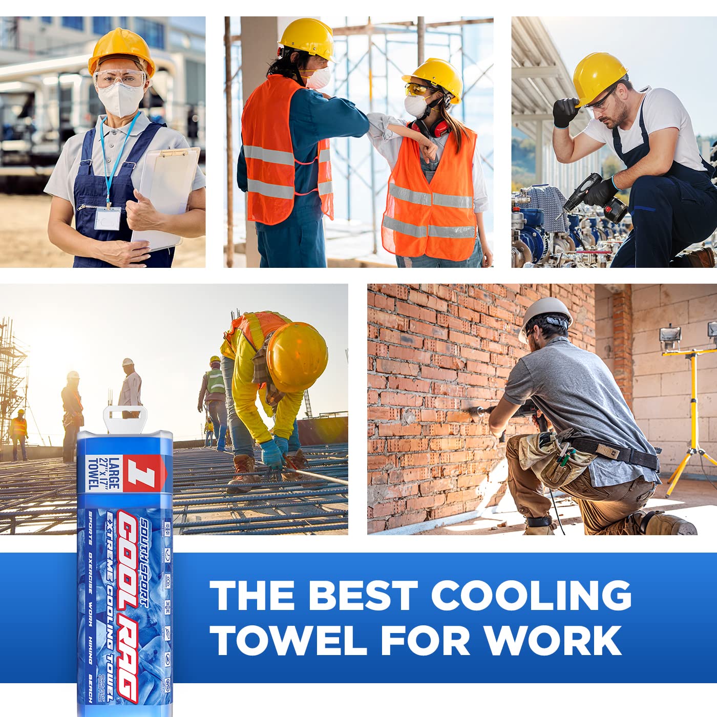 Cool RAG Extreme Cooling Towel for Heat Relief - PVA Cooling Towel for Workout  Gym  Running and for Other Outdoor Sports - Cooling Rag for Neck - Cool Towel for Quick Cooling