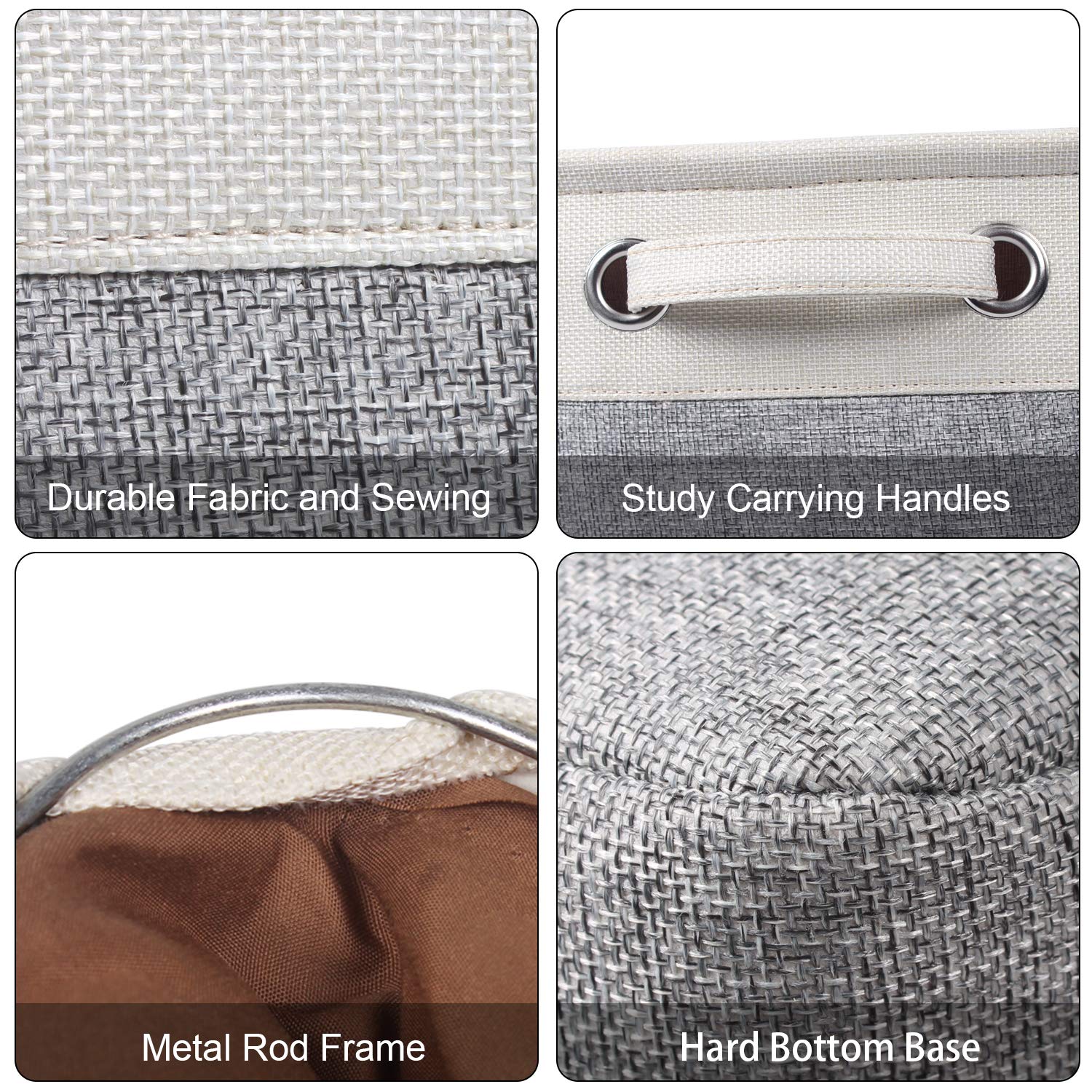 Kntiwiwo Foldable Storage Bin Collapsible Basket Cube Storage Organizer Bins With Dual Carry Handles For Home Closet Nursery Dra