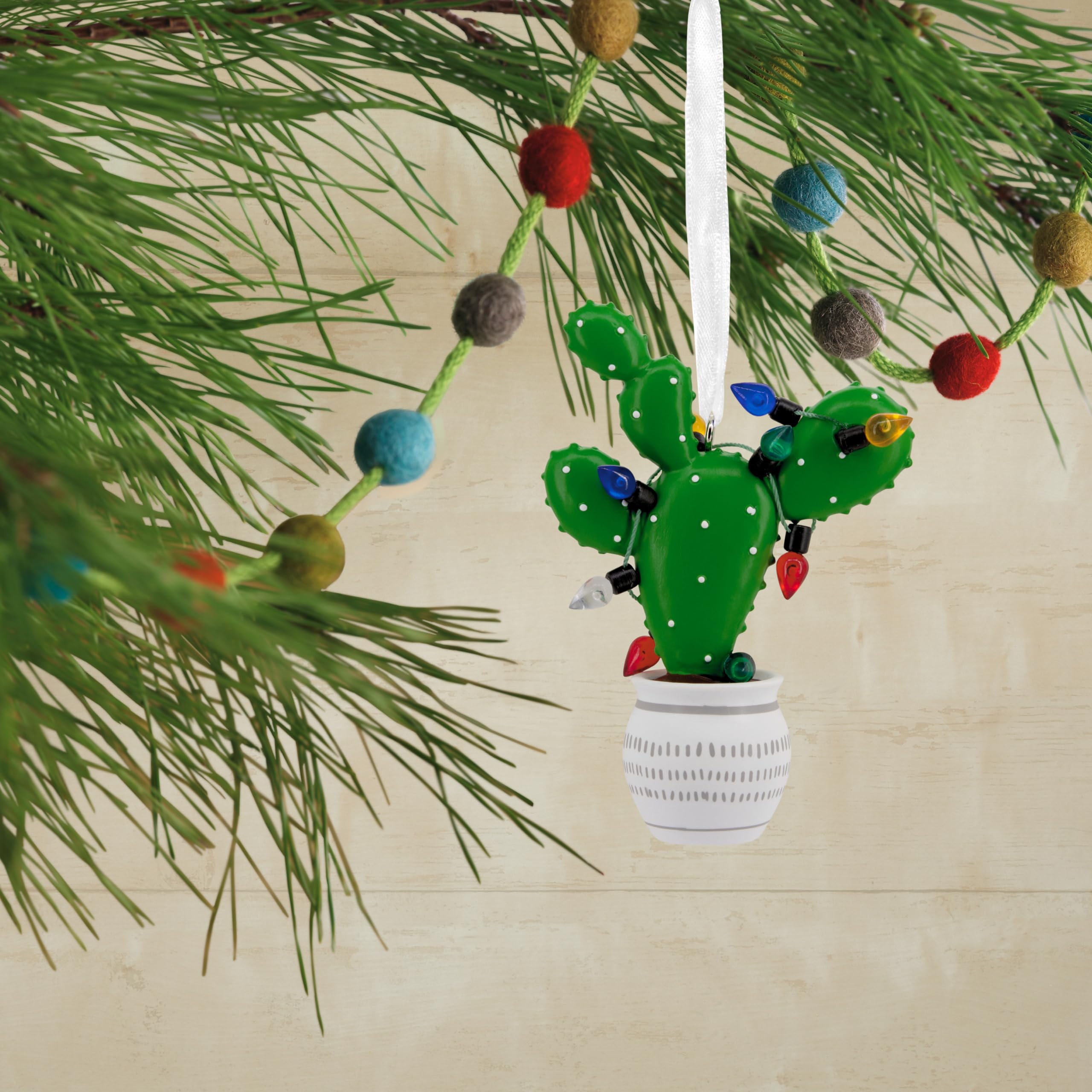 Hallmark Cactus with String Lights Christmas Ornament