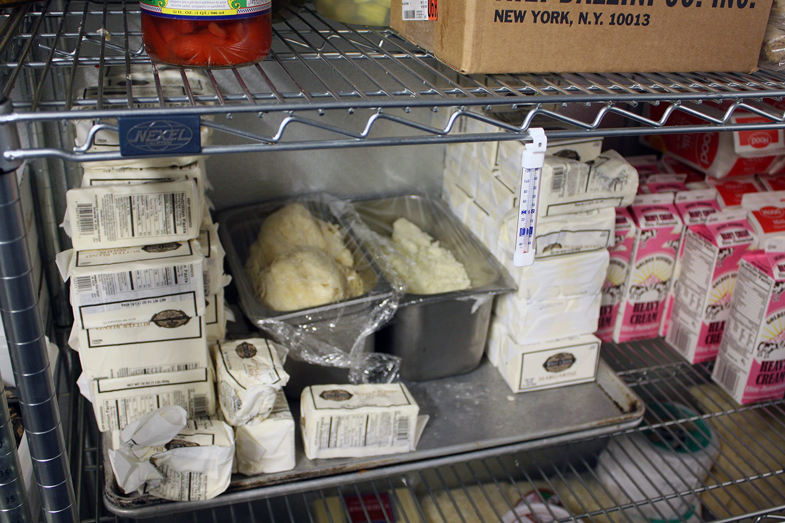 Cooper-Atkins 330-0-1 Refrigerator/Freezer Vertical Analog Glass Tube Thermometer