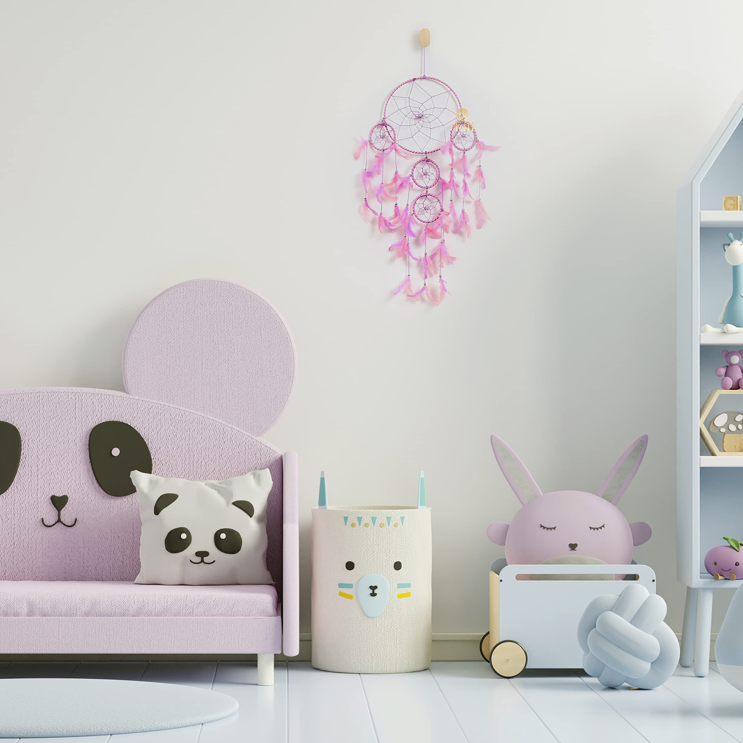 DULI Dream Catcher Wall Hanging for Bedrooms, Home Decor Wall Hanging Design, KidsRoom, Nursery, Garden, Restaurants, Cafe, & Pa