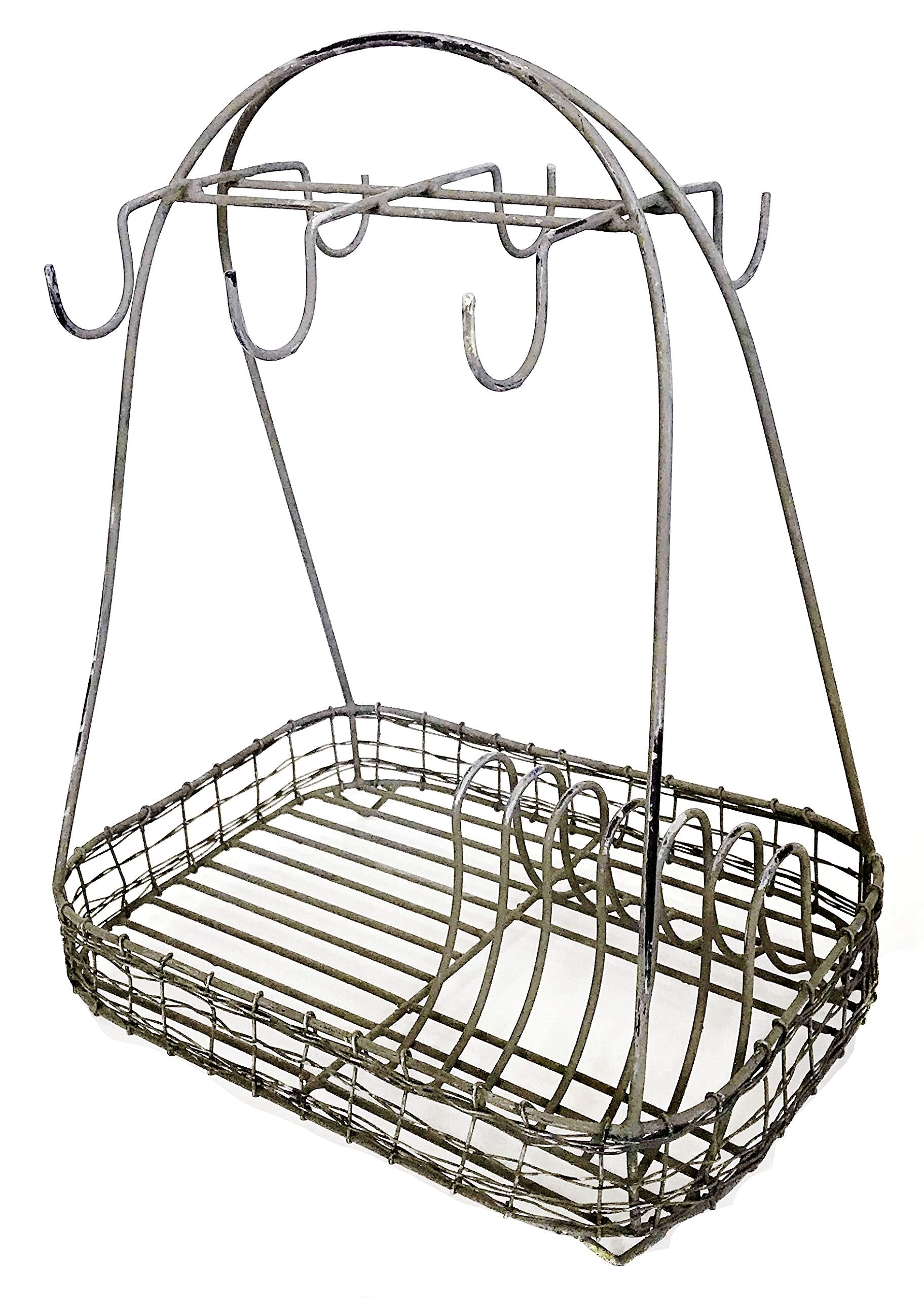 Metal Dish Caddy By Colonial Tin Works,Grey,11.5 X 8.75 X 15