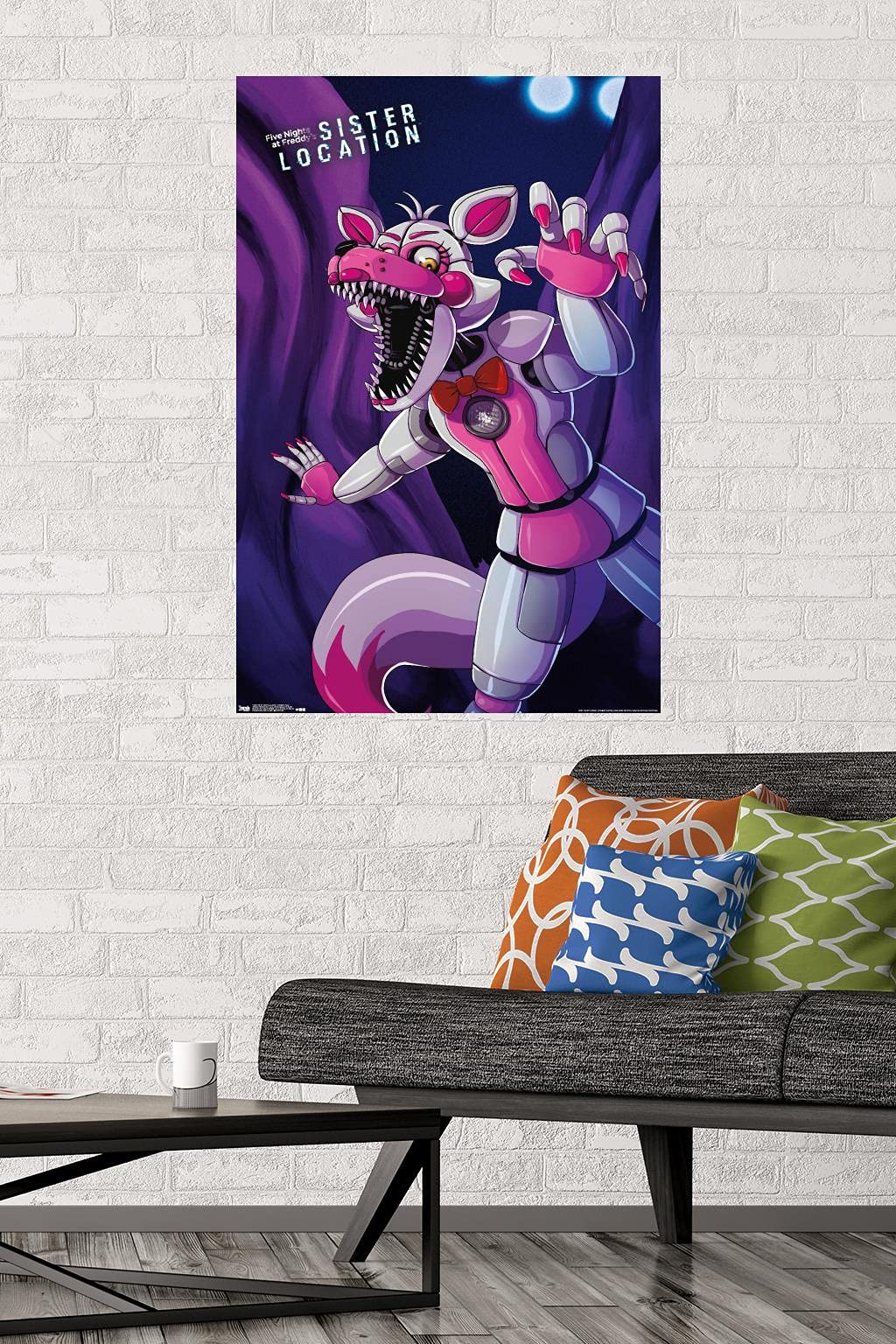 Trends International Five Nights At Freddy'S: Sister Location - Funtime Foxy Wall Poster, 22.375'' X 34'', Premium Unframed Vers