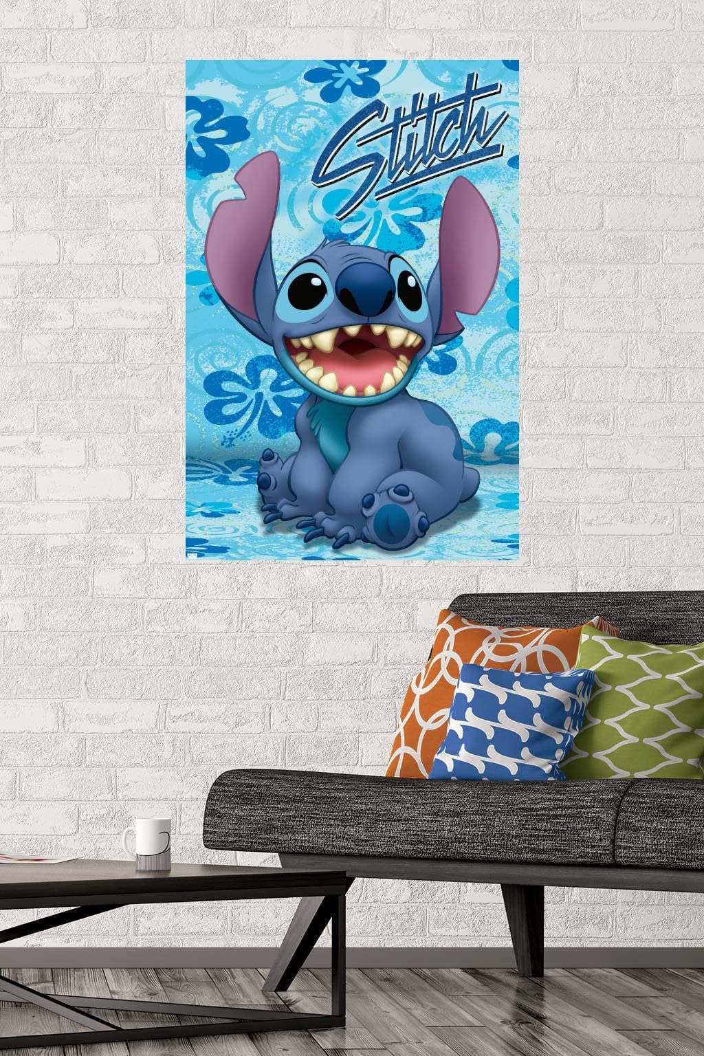 Trends International Disney Lilo And Stitch - Sitting Wall Poster, 22.37'' X 34.00'', Poster & Mount Bundle