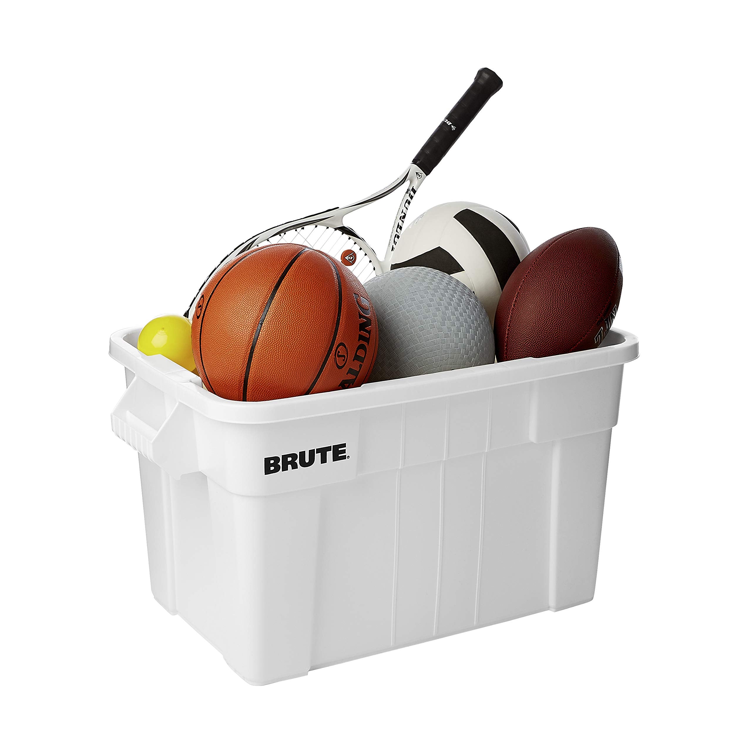 Rubbermaid Commercial Products Brute Tote Storage Container With Lid, 14-Gallon-Included, Rugged/Reusable Boxes For Moving/Stori