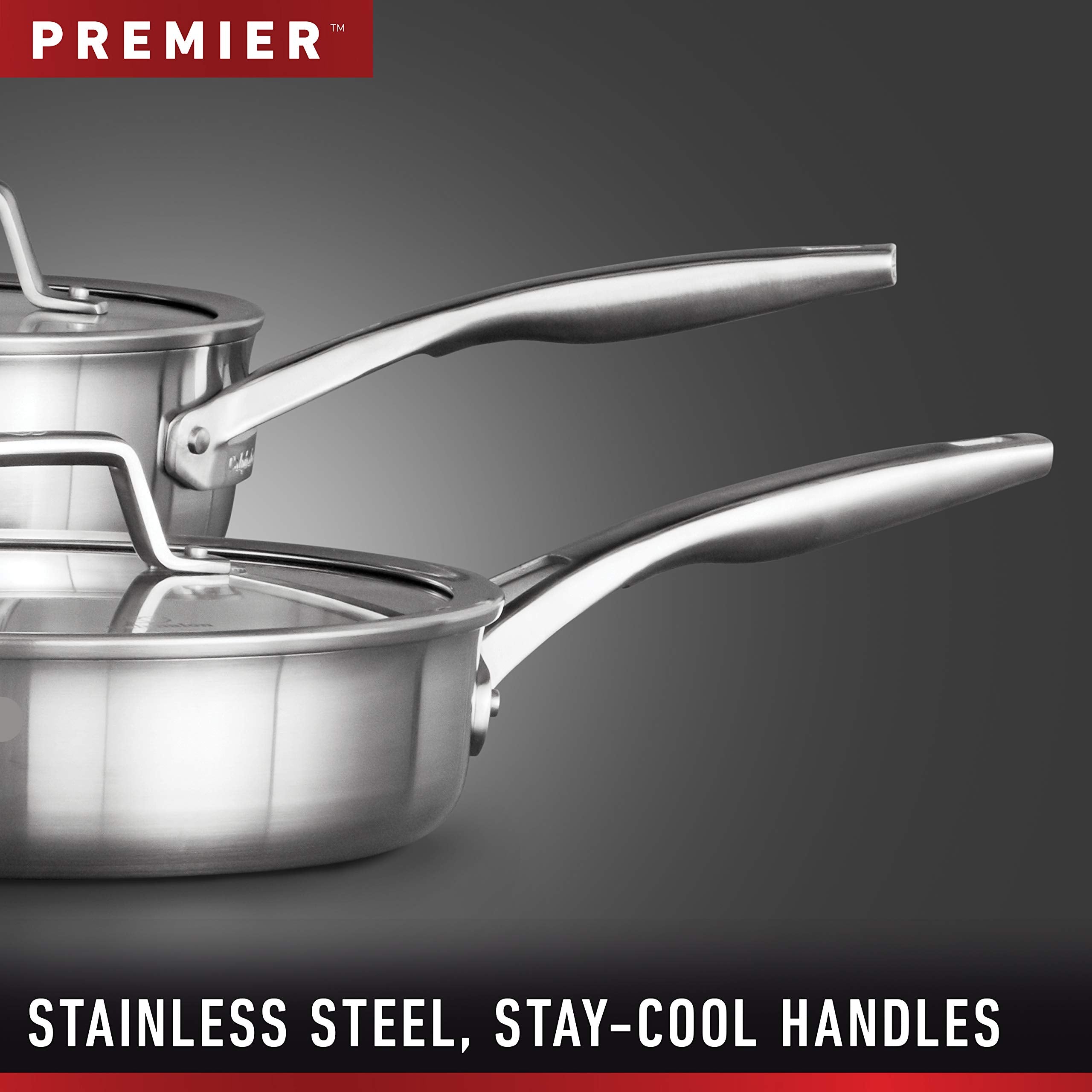Calphalon Premier Stainless Steel Cookware, 1.5-Quart Sauce Pan With Cover