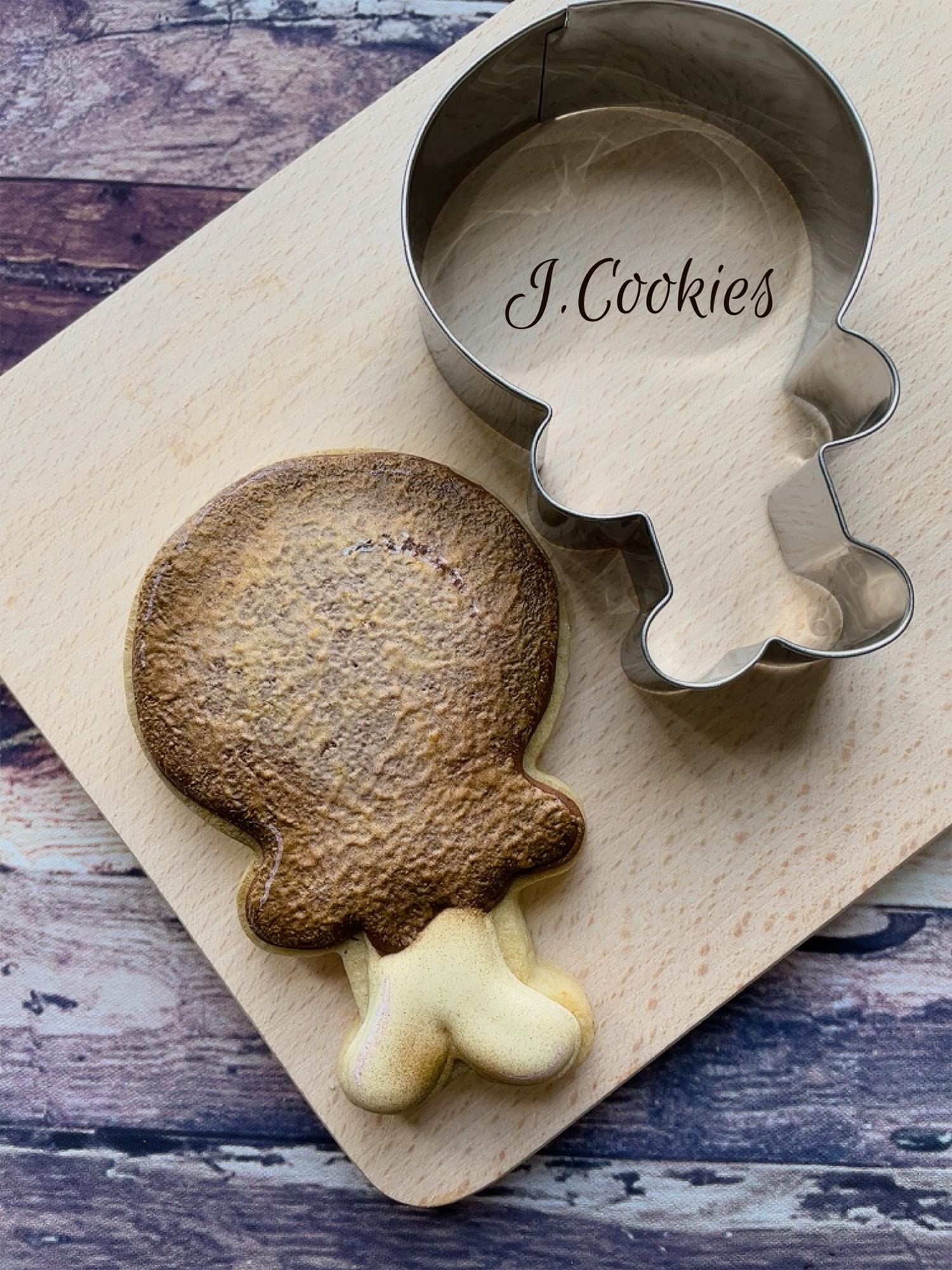 Liliao Thanksgiving Turkey Leg Cookie Cutter - 2.7 X 3.9 Inches - Stainless Steel