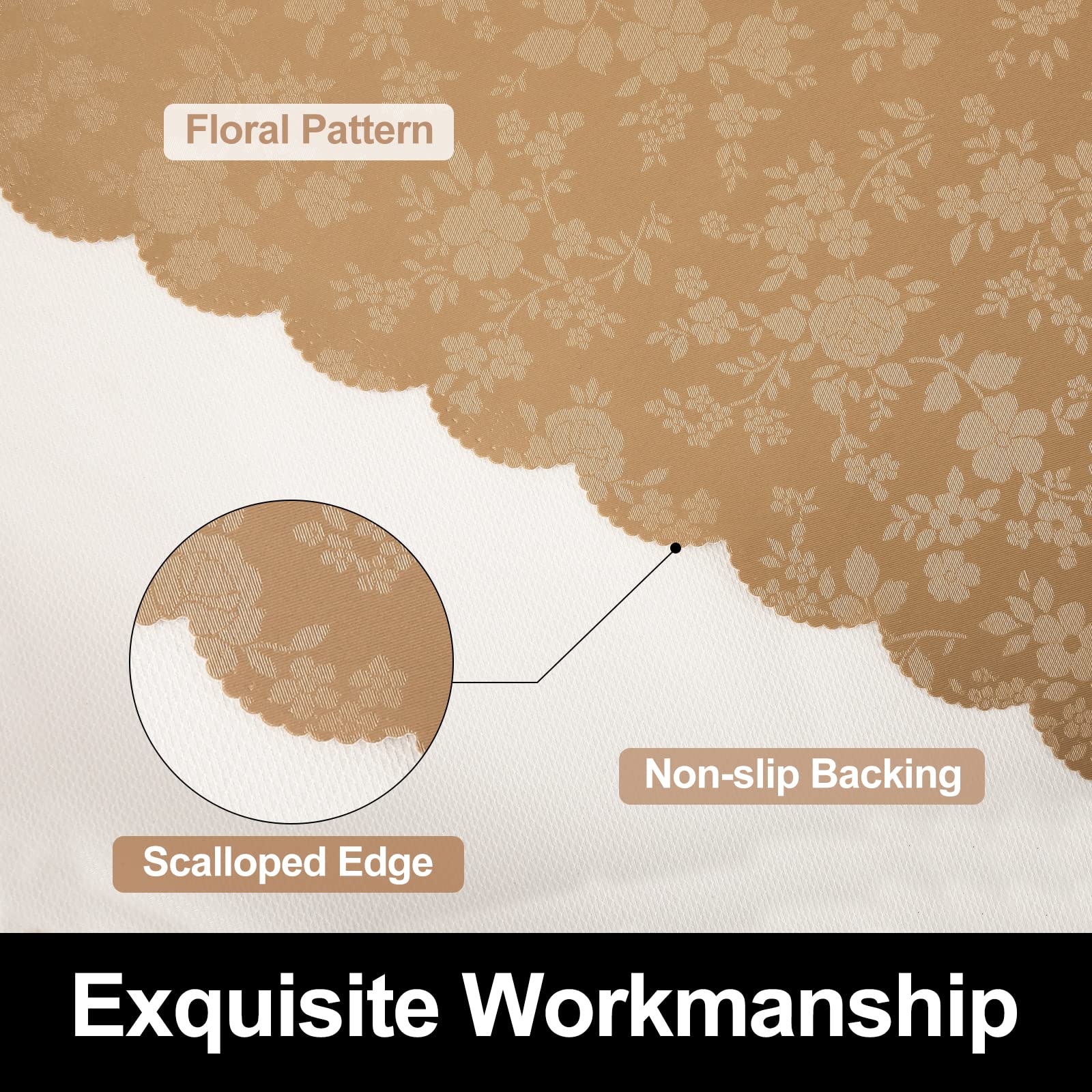 Smiry Square Table Cloth, Waterproof Heavy Duty Vinyl Tablecloths, Wipeable Washable Table Cover For Kitchen And Dining Room (Br