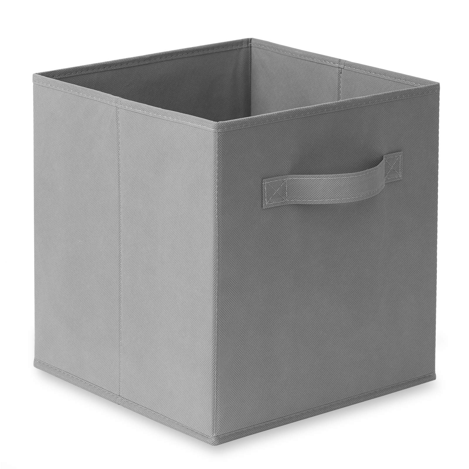 Casafield Set Of 12 Collapsible Fabric Cube Storage Bins, Gray - 11'' Foldable Cloth Baskets For Shelves, Cubby Organizers & Mor