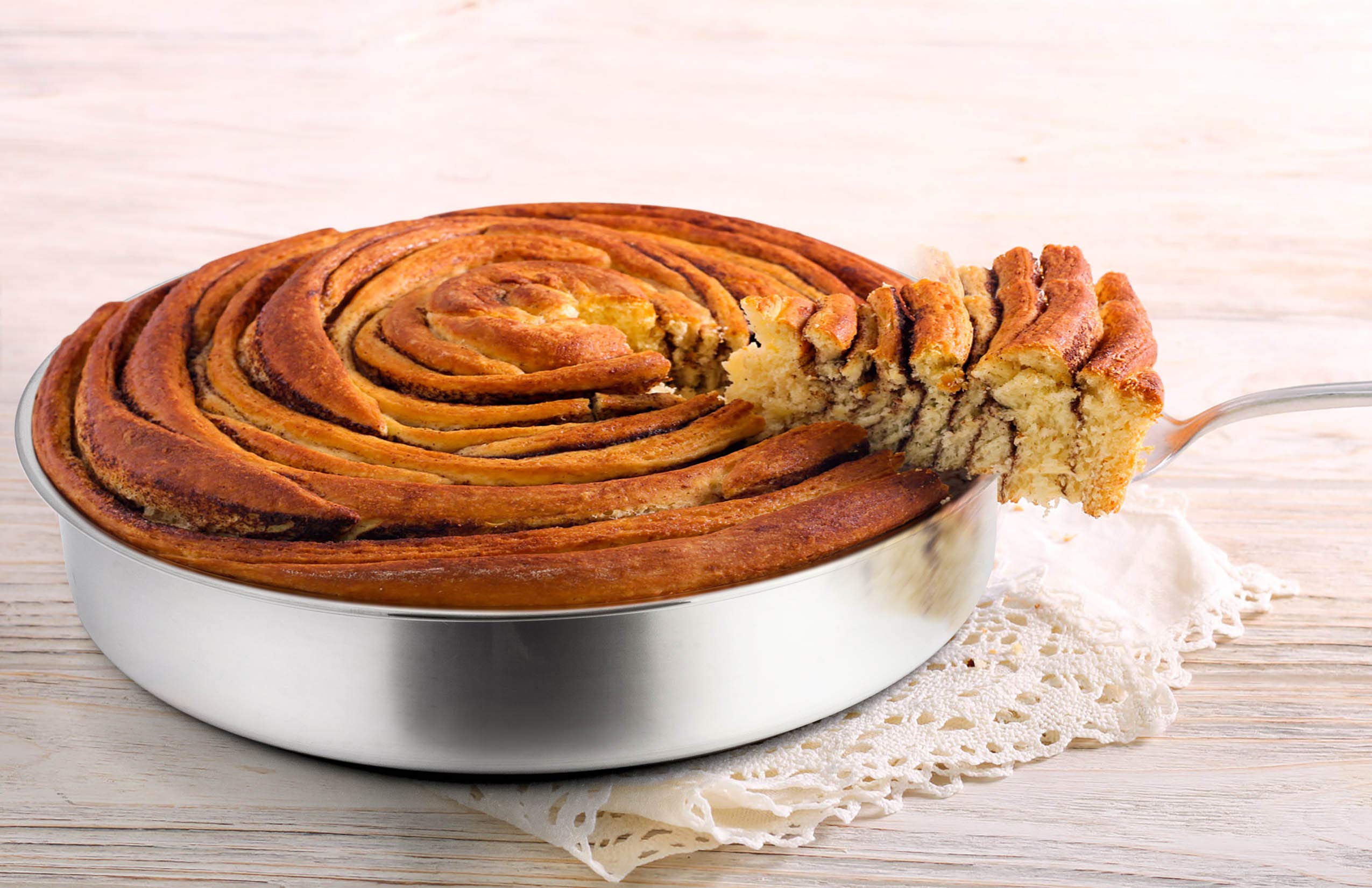 P&P Chef 11 Inch Cake Pan Set Of 3, Stainless Steel Large Round Baking Pans, For Birthday Weeding Thanksgiving, Non Toxic & Heal