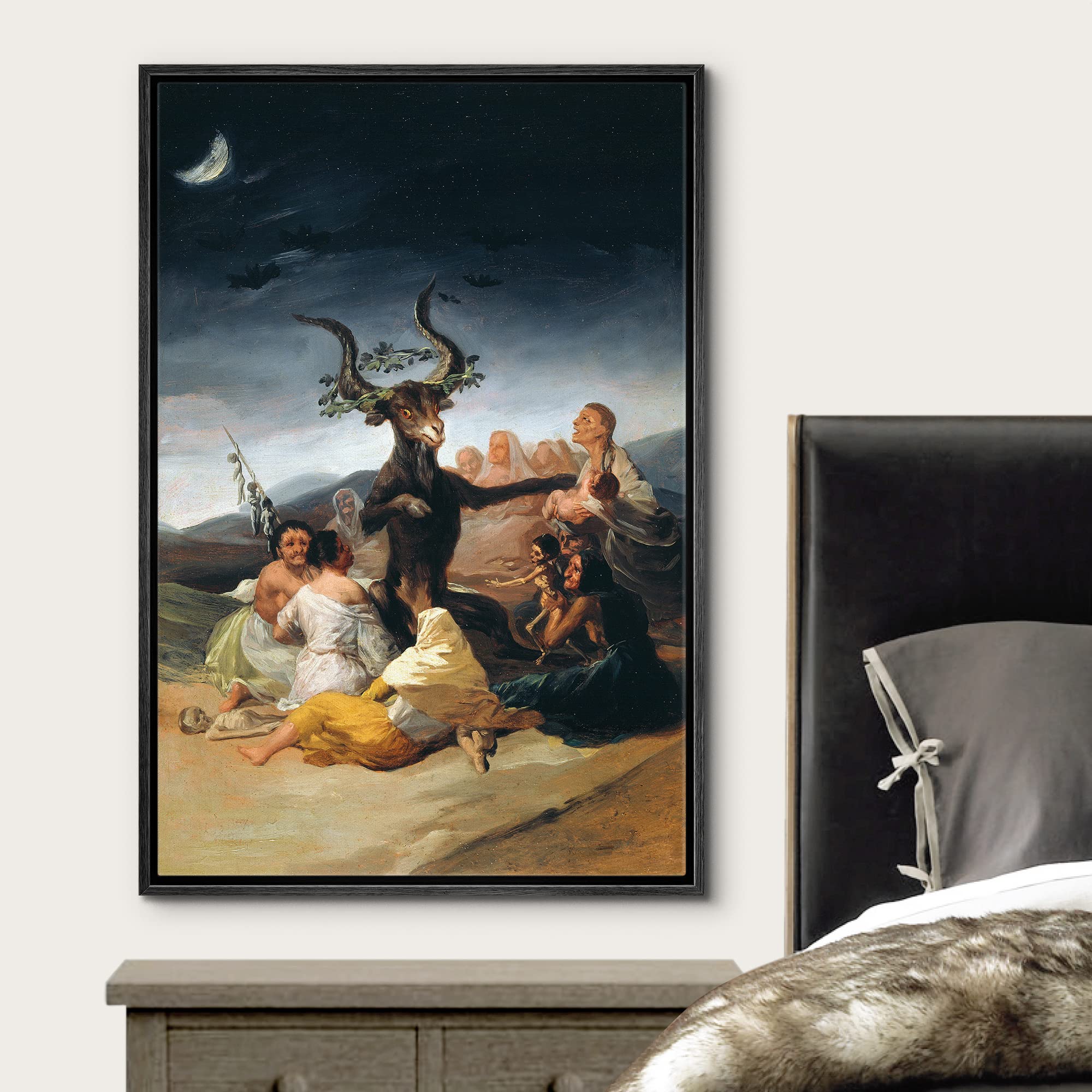 Wall26 Framed Canvas Print Wall Art The Sabbath Of Witches By Francisco Goya People Historic Illustrations Fine Art Traditional