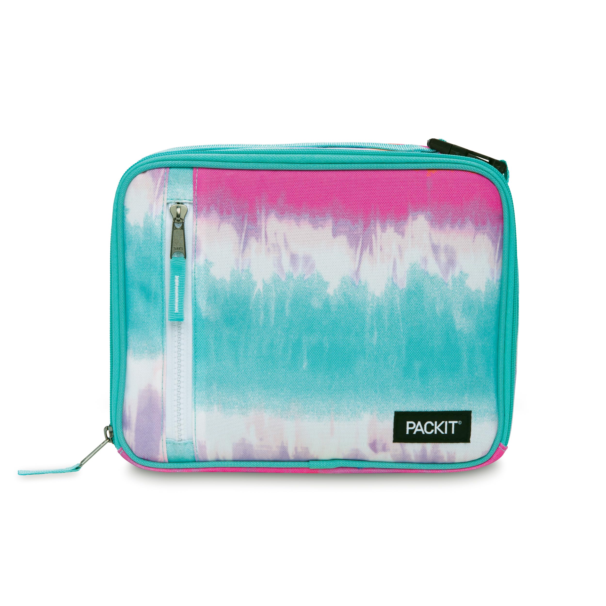 Packit Freezable Classic Lunch Box, Tie Dye Sorbet, Built With Ecofreeze Technology, Collapsible, Reusable, Zip Closure With Zip