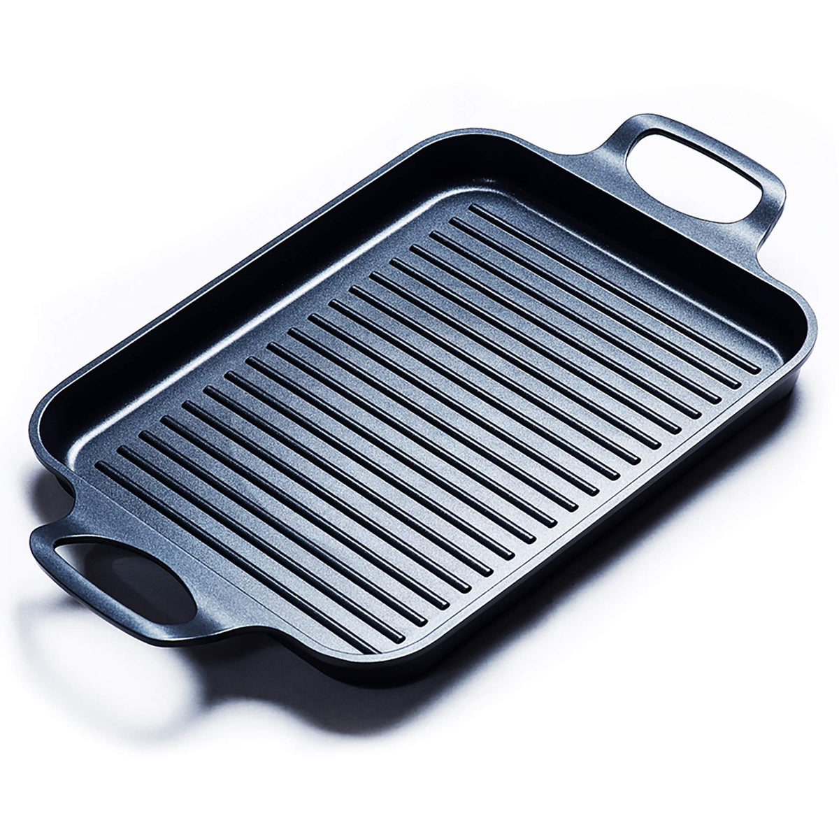 Skitchn Nonstick Grill Pan, Induction Stove Top Grill Plate, Glass Grilling Pan For Indoor, Gas Range Grill Panel/Skillet