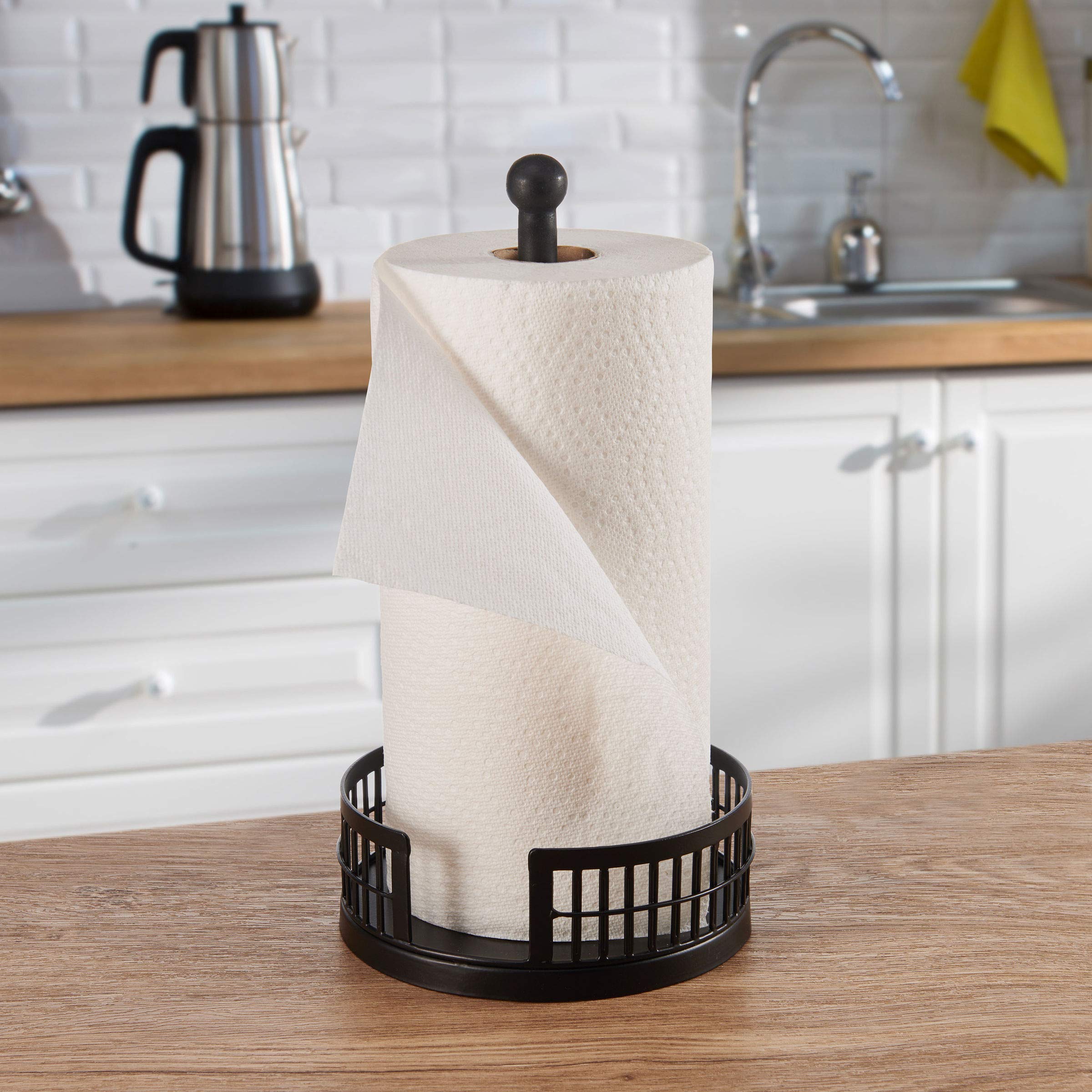Scott Living Oasis Linear Paper Towel Holder, 13.25-Inch, Black