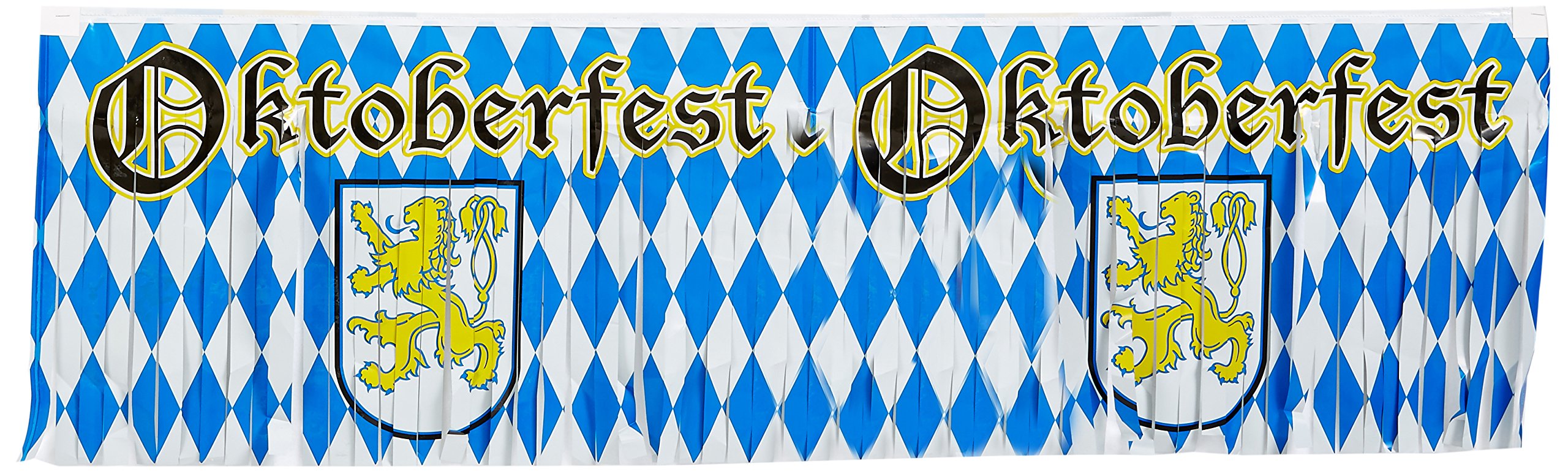 Beistle Metallic Oktoberfest Fringe Banner, 14 By 4-Feet