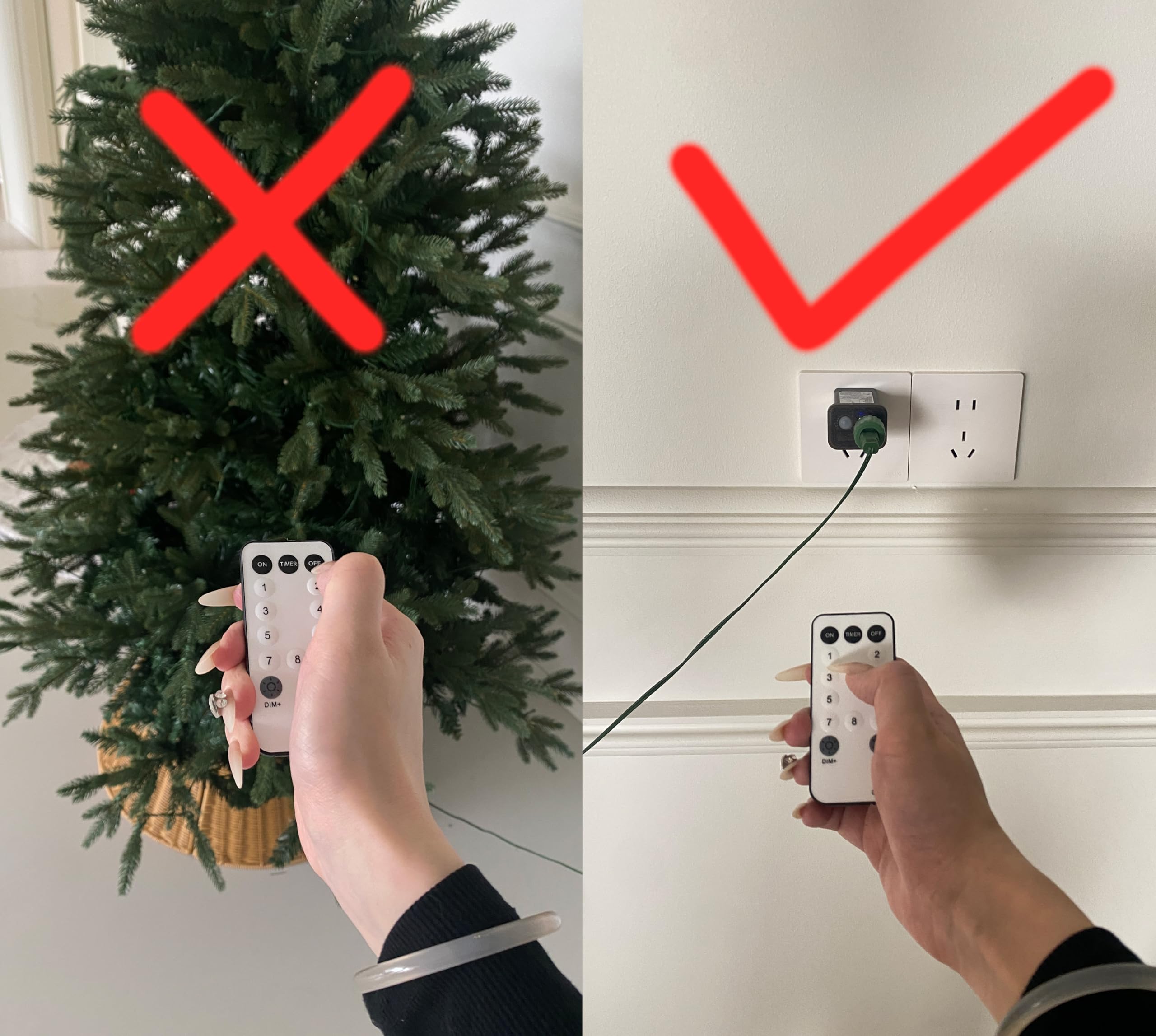 Senjie Prelit Snow Flocked Pencil Christmas Tree, Slim X-mas Tree with LED Lights,Folding Metal Stand, Perfect for Holiday Indoo