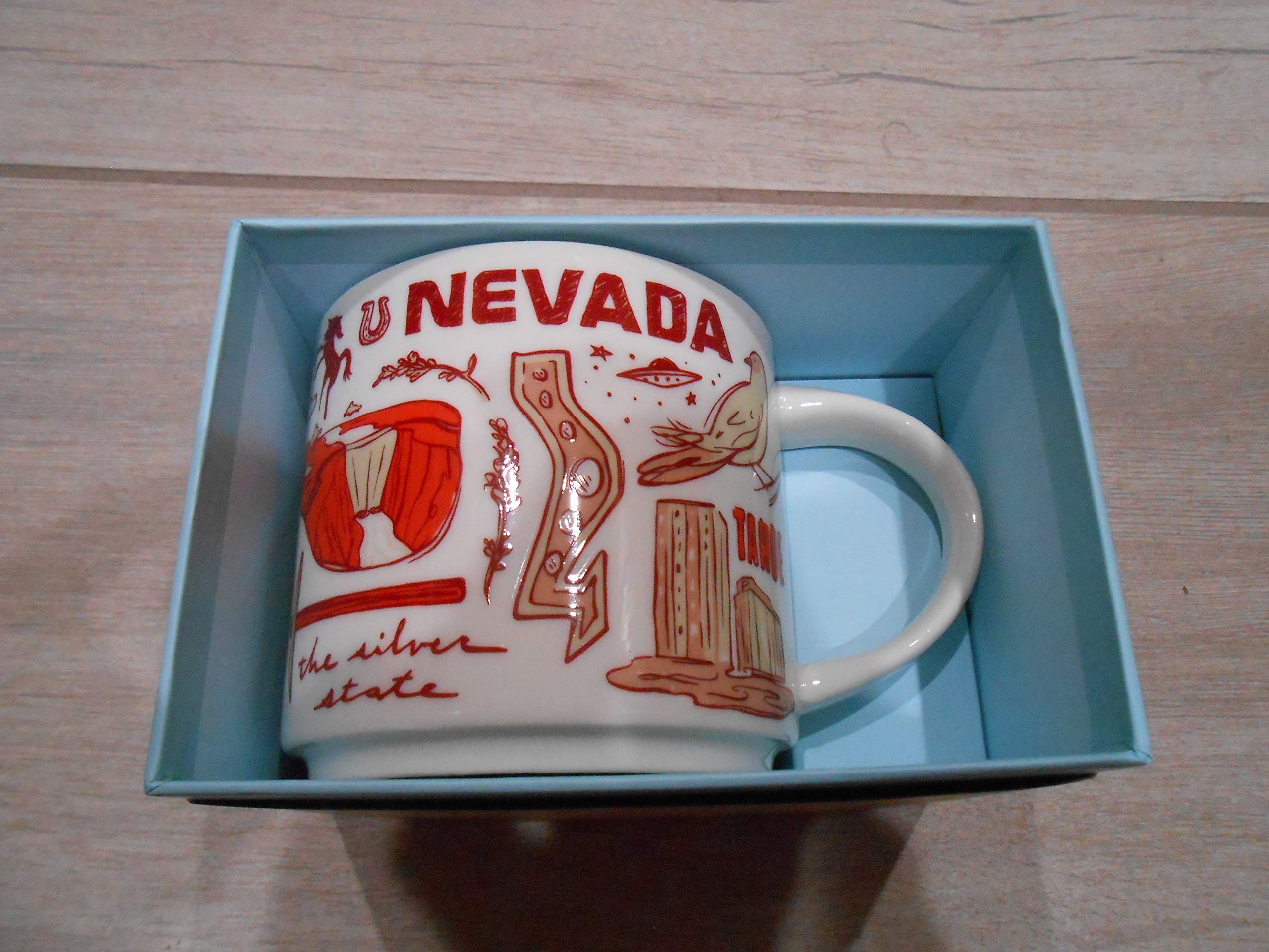 Starbucks Coffee Mug  Been There Series Across The Globe (Nevada)