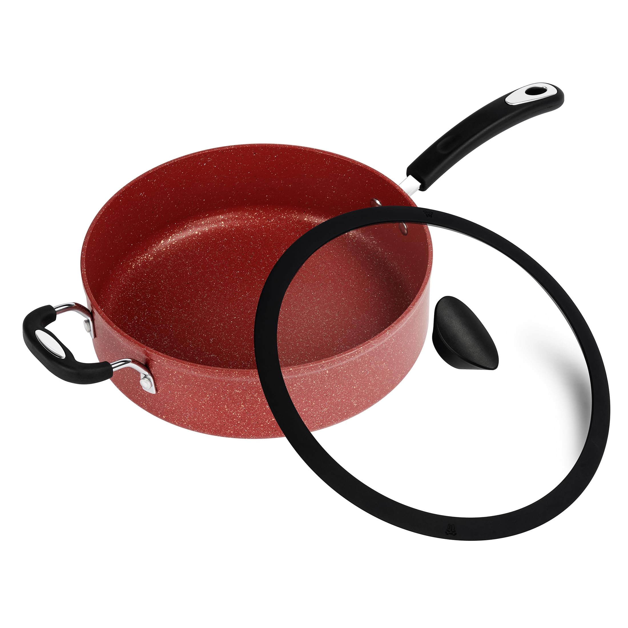 The All-In-One Stone Sauce Pan by Ozeri - 100% APEO, GenX, PFBS, PFOS, PFOA, NMP and NEP-Free German-Made Coating