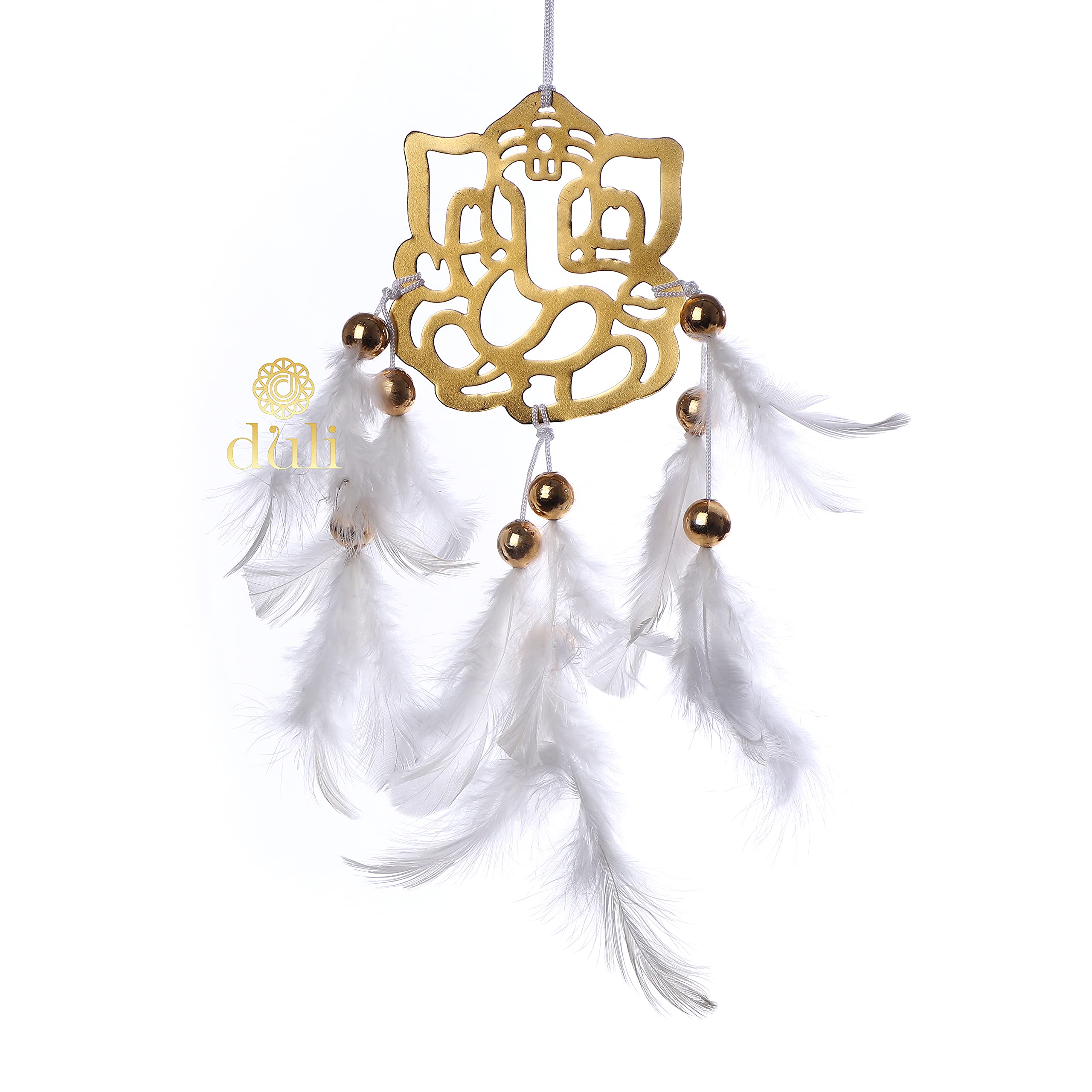 DULI Divine Handmade Dreamcatcher Ganesh Dreamcatcher for Car Hanging, Bedrooms, Office Balcony Outdoors Garden or Wall Decor (W