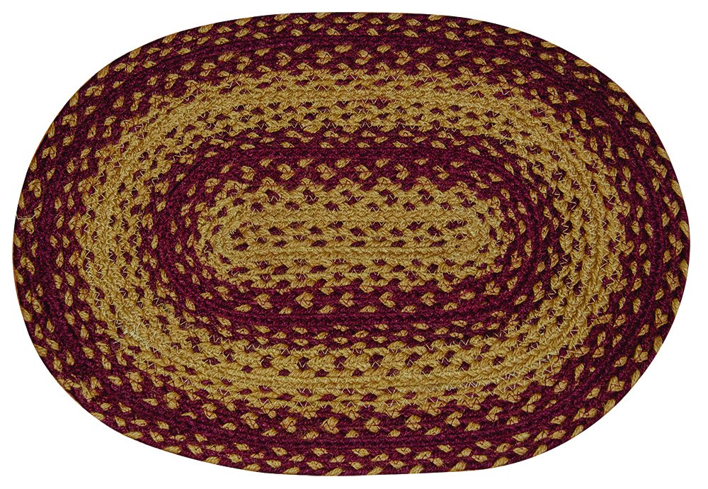 Cwi Gifts Vintage Star Braided Placemat, 13 X 19