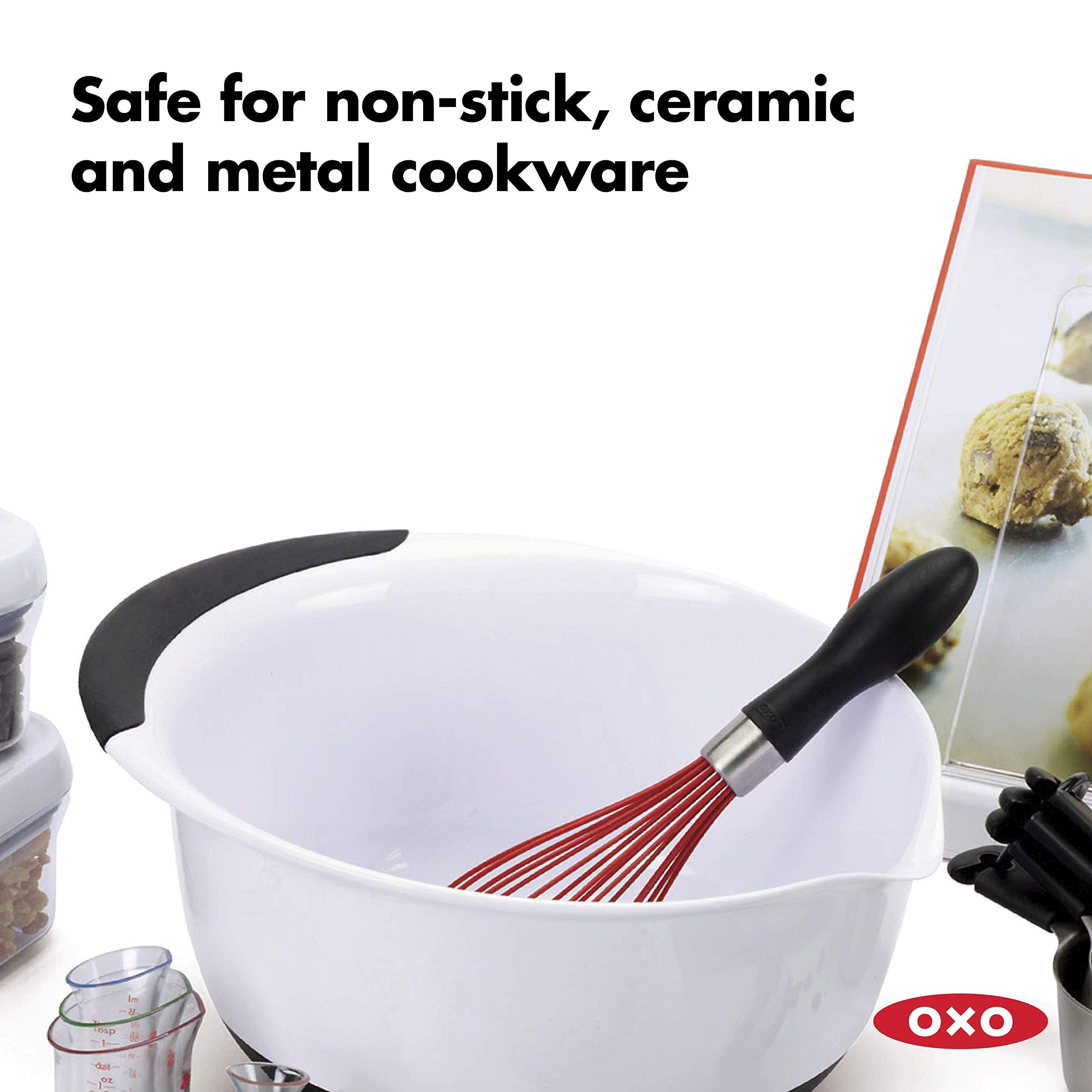 Oxo Good Grips 11-Inch Silicone Balloon Whisk - Red