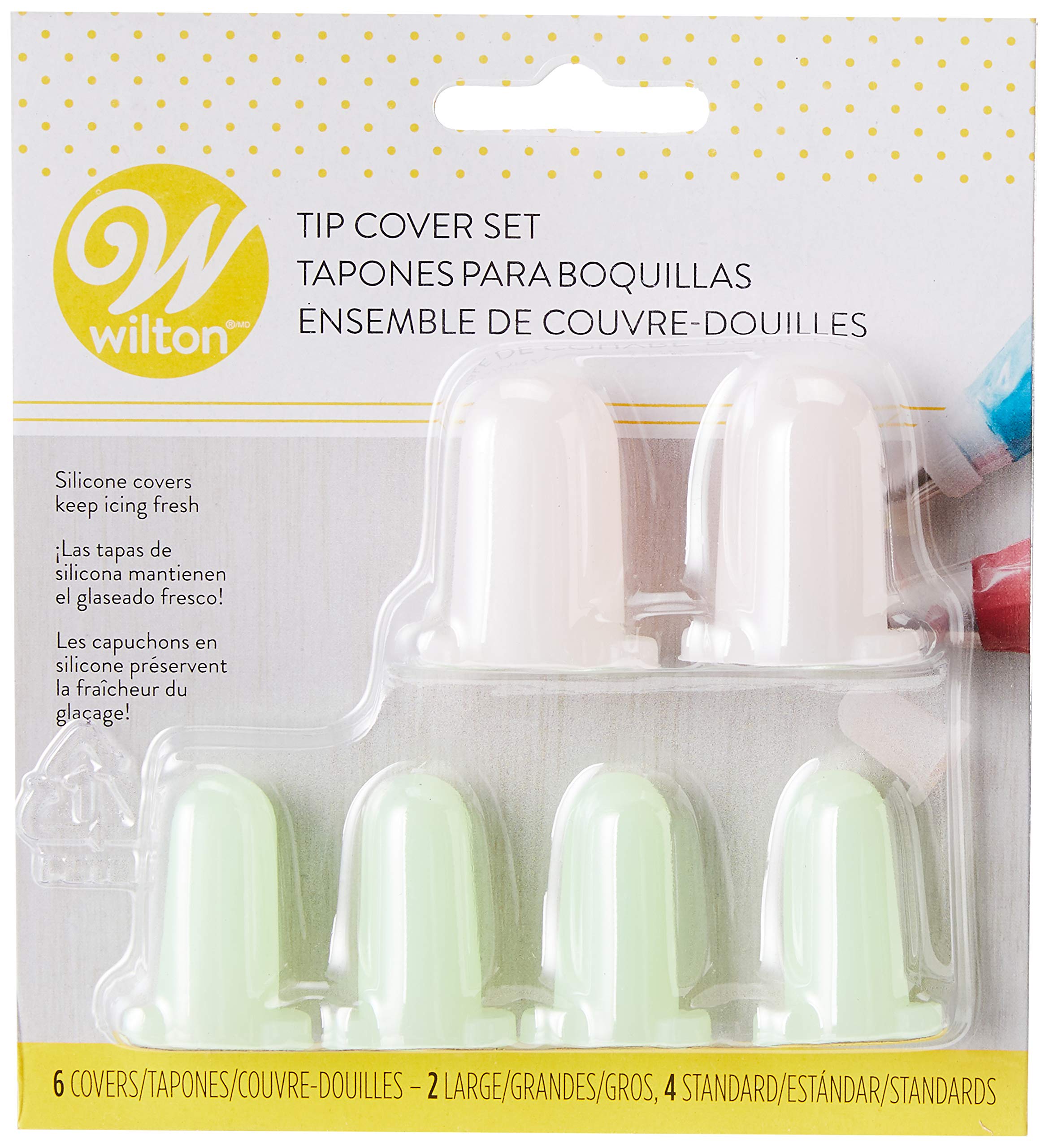 Wilton Silicone Cake Decorating Frosting Tip Cover Set  6-Piece