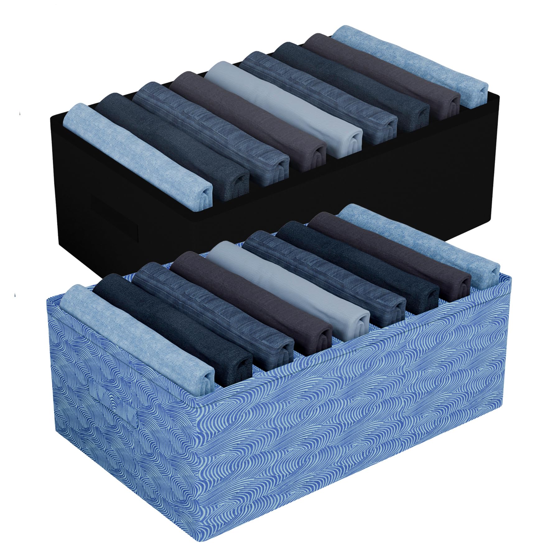 Kuber Industries Trouser Box | Wardrobe Organizer | Clothes Organizer | Storage Box For PantsShirtSweatersBra PantySocks | 9