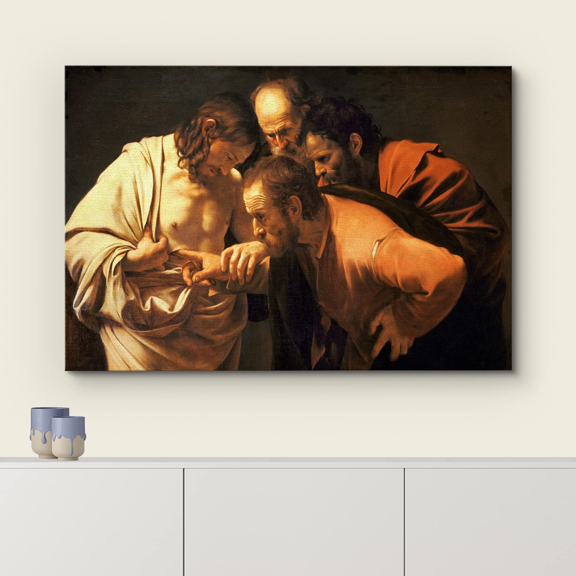 wall26 Canvas Print - The Incredulity of Saint Thomas - 16" x 24" - Art Reproduction