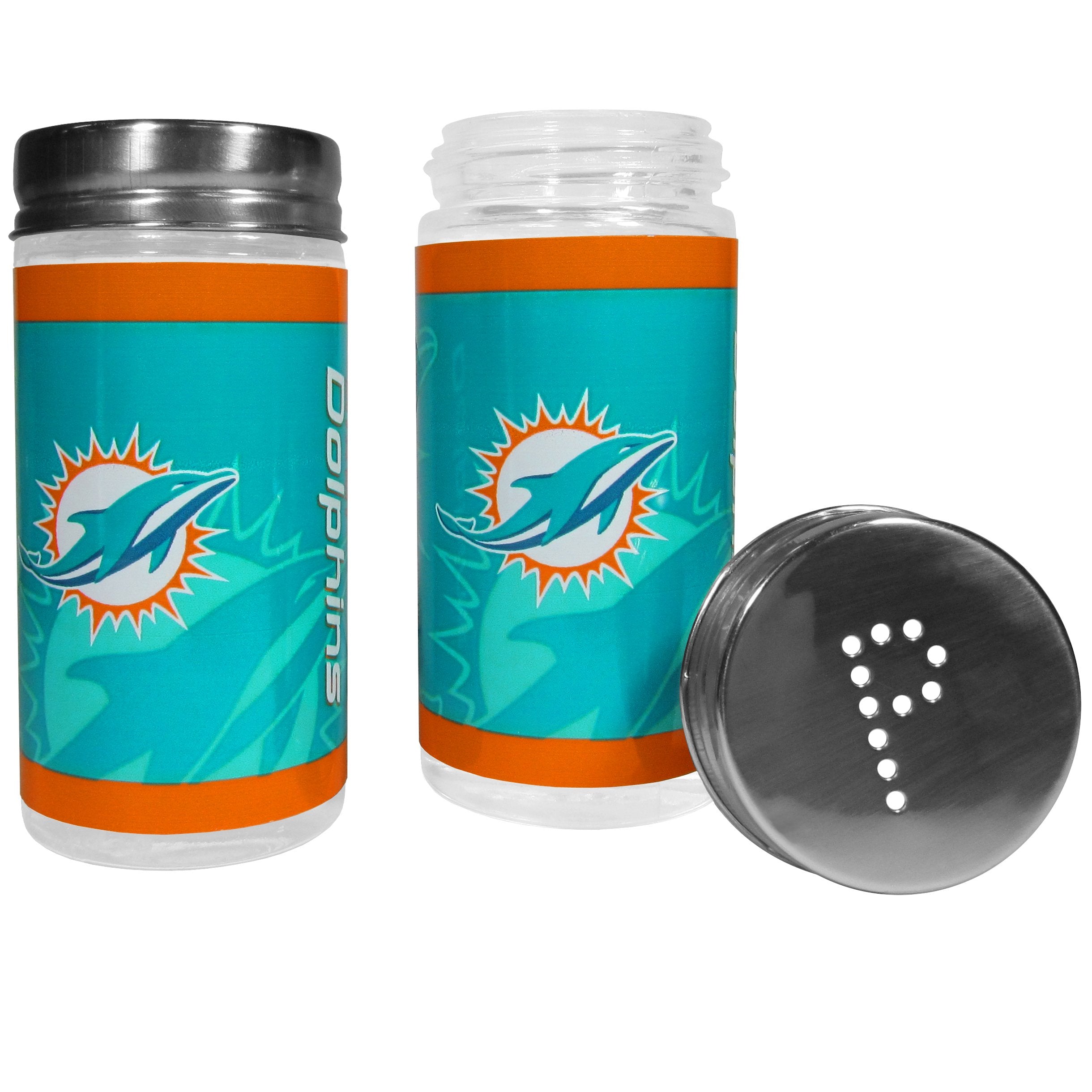 Siskiyou Sports NFL Miami Dolphins Salt & Pepper Shakers, Teal,