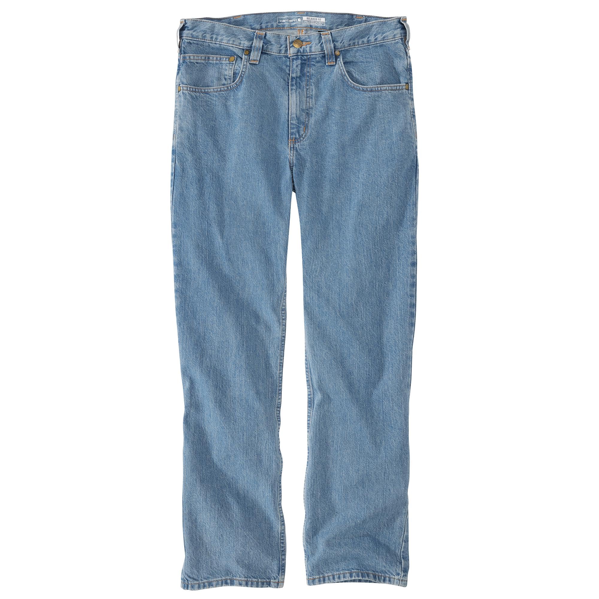 Carhartt Mens Relaxed Fit 5-Pocket Jean, Cove, 34W X 32L