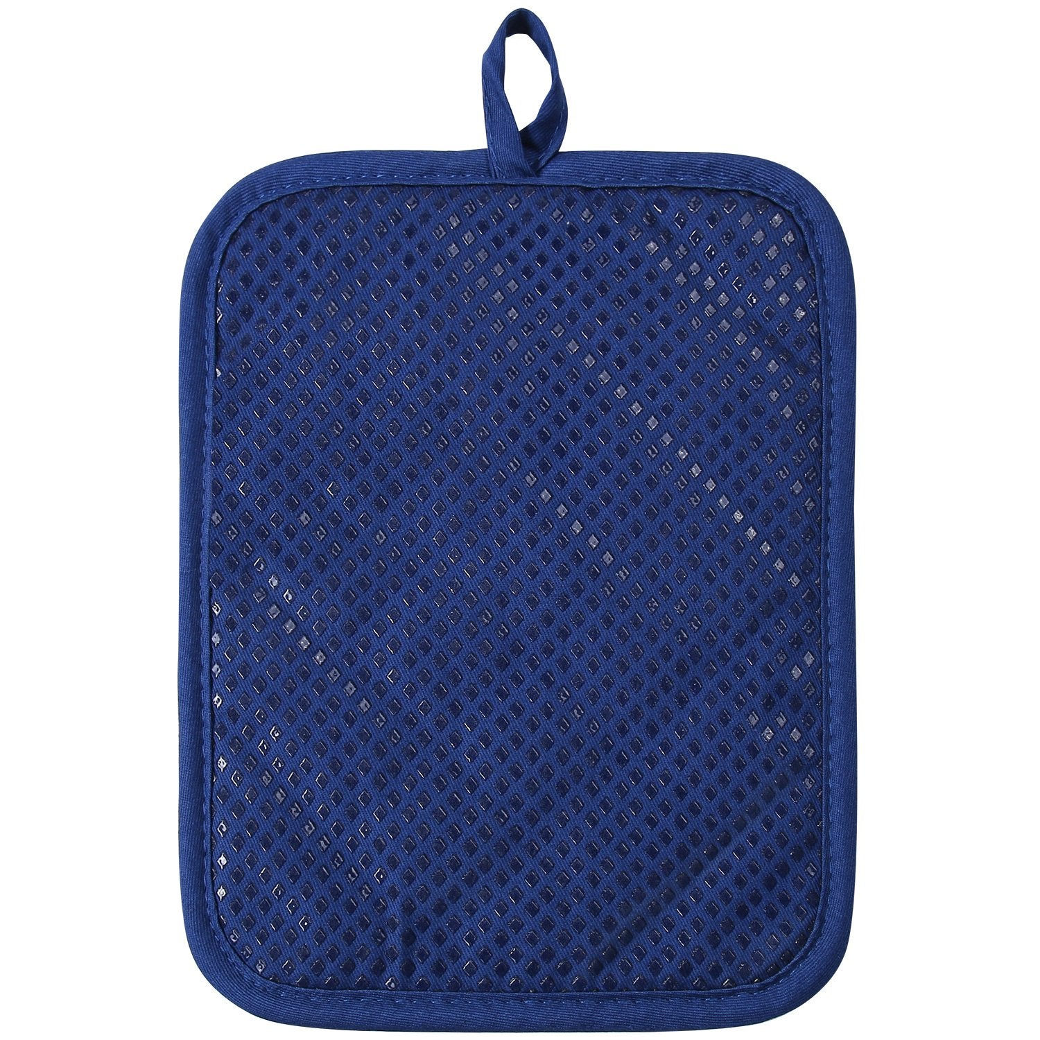 Lifaith 100% Cotton With Silicone Kitchen Everyday Basic Pot Holder Heat Resistant Coaster Potholder Oven Mitts With Pocket For