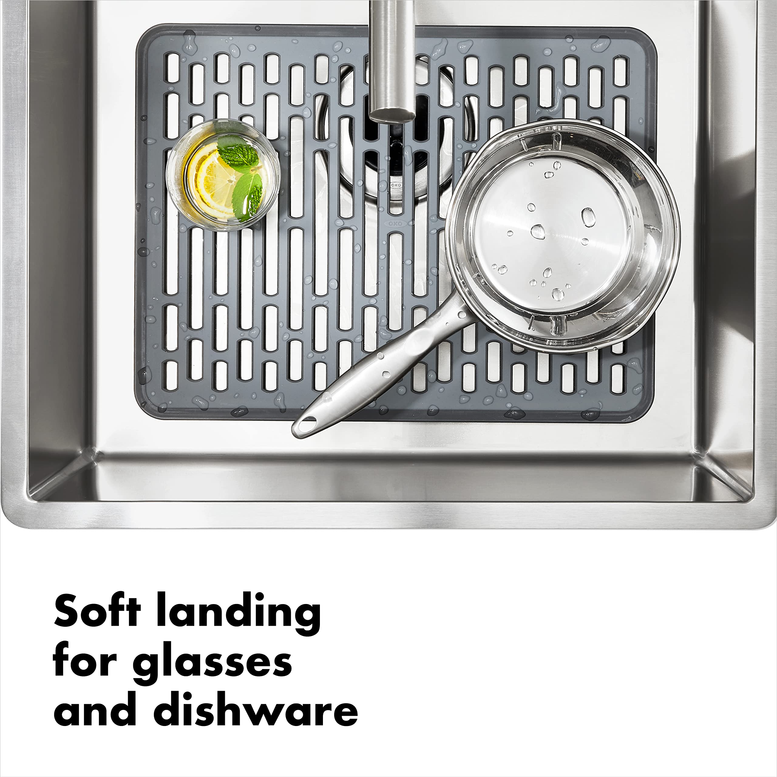 Oxo Good Grips Silicone Sink Mat - Large,Silver